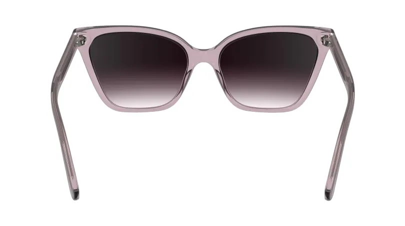 Calvin Klein CK24507S 601 Occhiali da sole Bio-iniettato Rosso Viola Cat Eye Normale Sfumato - immagine 4