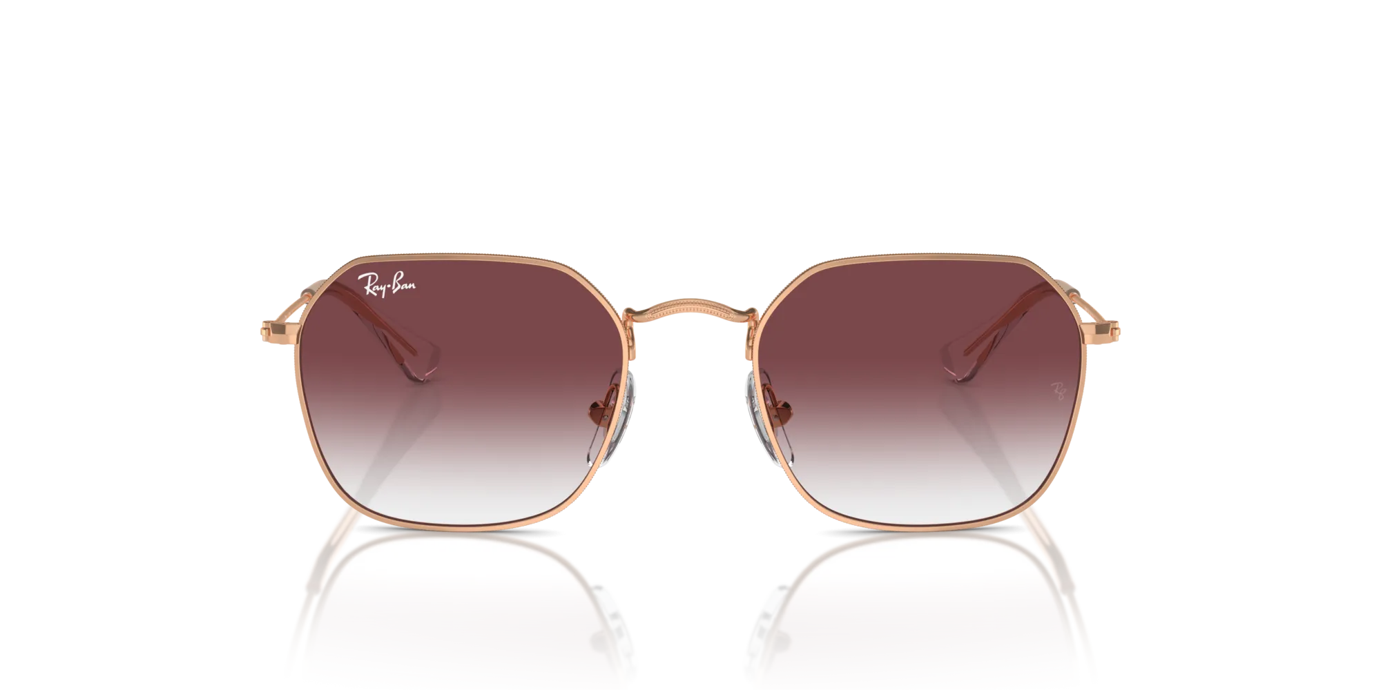 Ray - Ban RJ9594S 291/8H Occhiali da sole bambino Metallo Oro Viola Geometrica Normale Sfumato - immagine 3