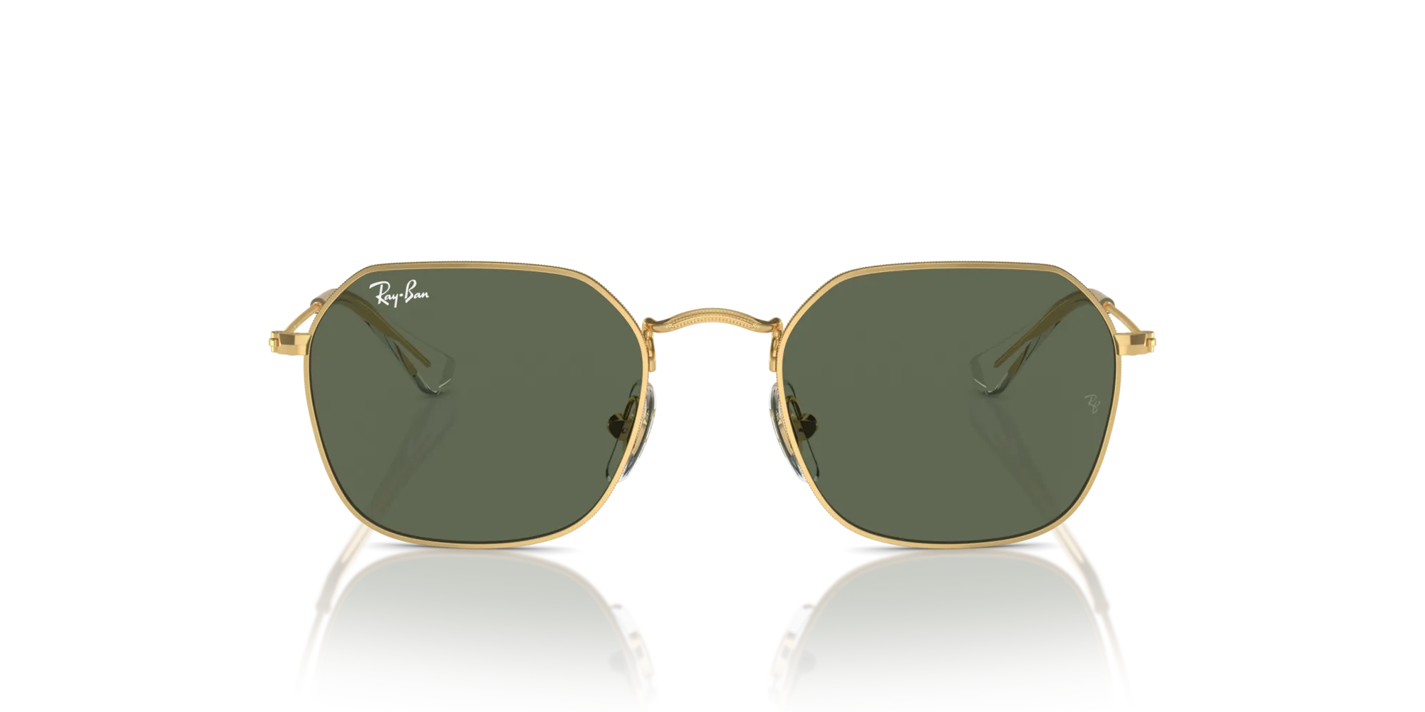 Ray - Ban RJ9594S 223/71 Occhiali da sole bambino Metallo Oro Verde Geometrica Normale - immagine 3