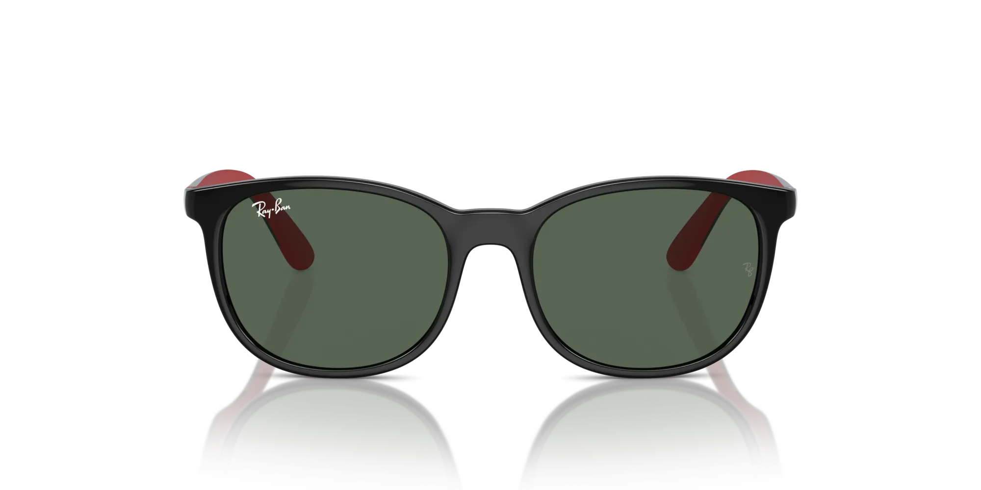 Ray - Ban RJ9079S 713171 Occhiali da sole Iniettato Nero Verde Squadrata Normale - immagine 3