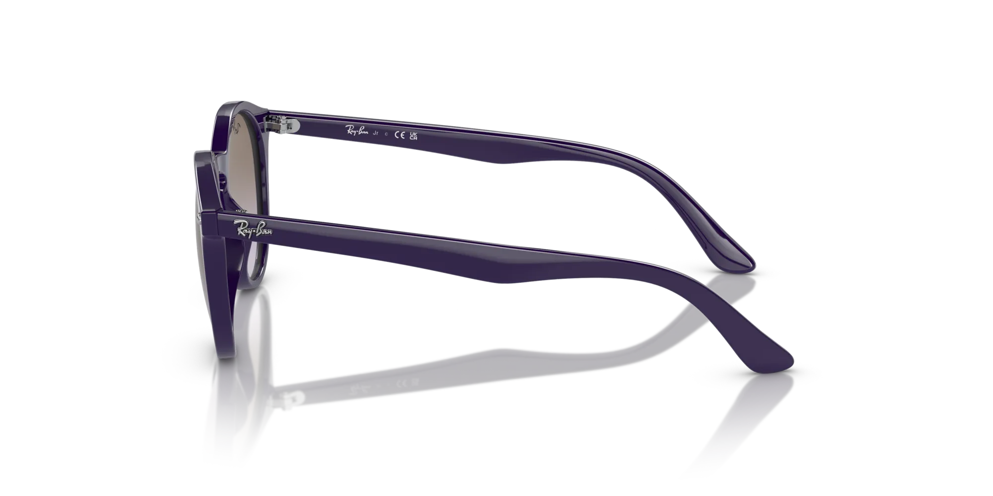 Ray - Ban RJ9064S 71634Q Occhiali da sole Iniettato Viola Grigio Pantos Normale Sfumato - immagine 4