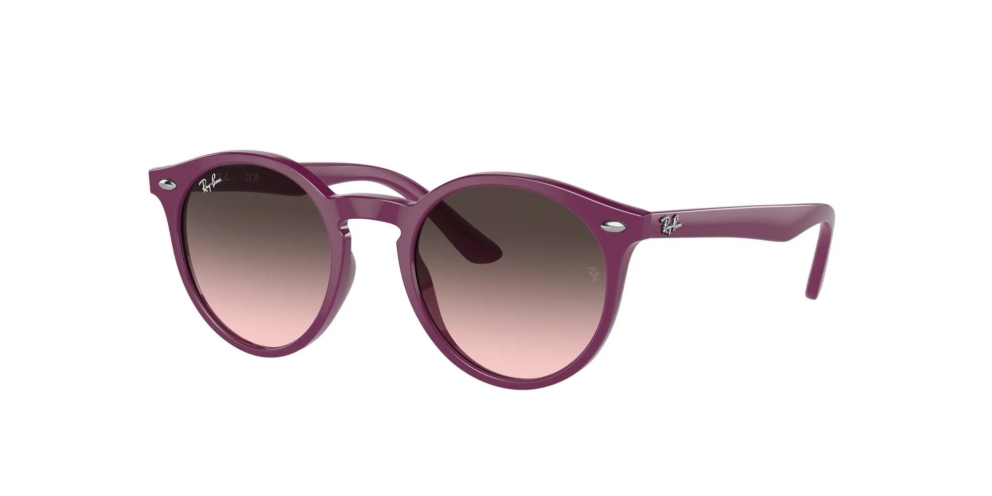 Ray - Ban RJ9064S 716246 Occhiali da sole bambino Iniettato Viola Rosa Pantos Normale Sfumato - immagine 1
