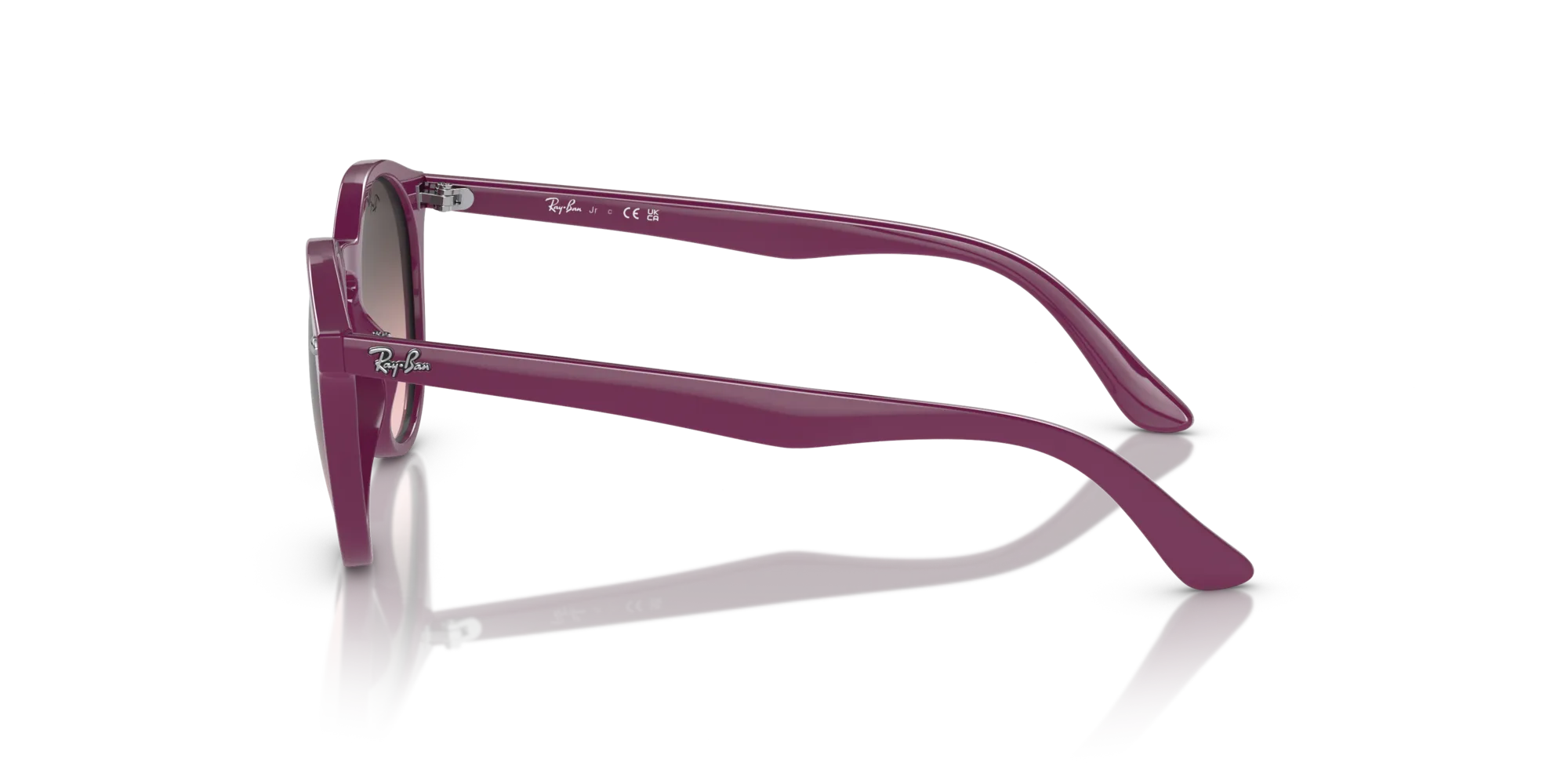 Ray - Ban RJ9064S 716246 Occhiali da sole bambino Iniettato Viola Rosa Pantos Normale Sfumato - immagine 4