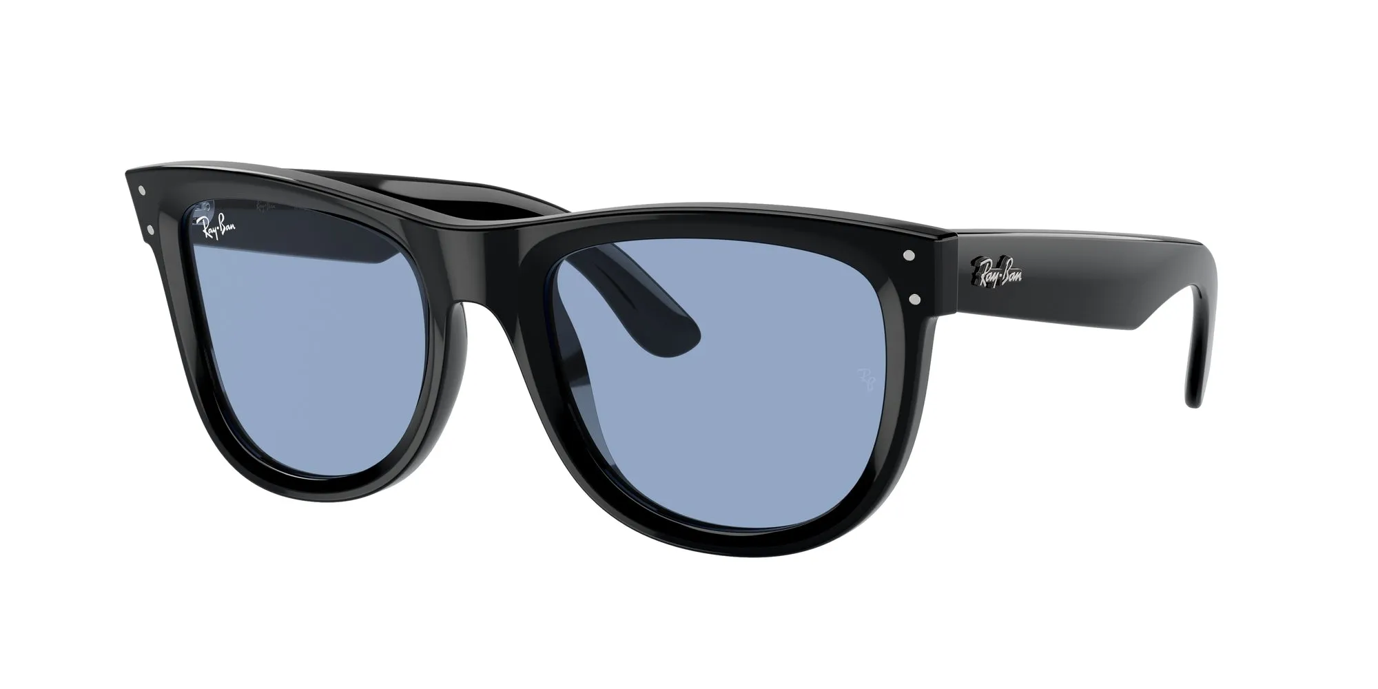 Ray - Ban RBR0502S WAYFARER REVERSE 667772 Occhiali da sole Acetato Nero Blu Squadrata Normale - immagine 1
