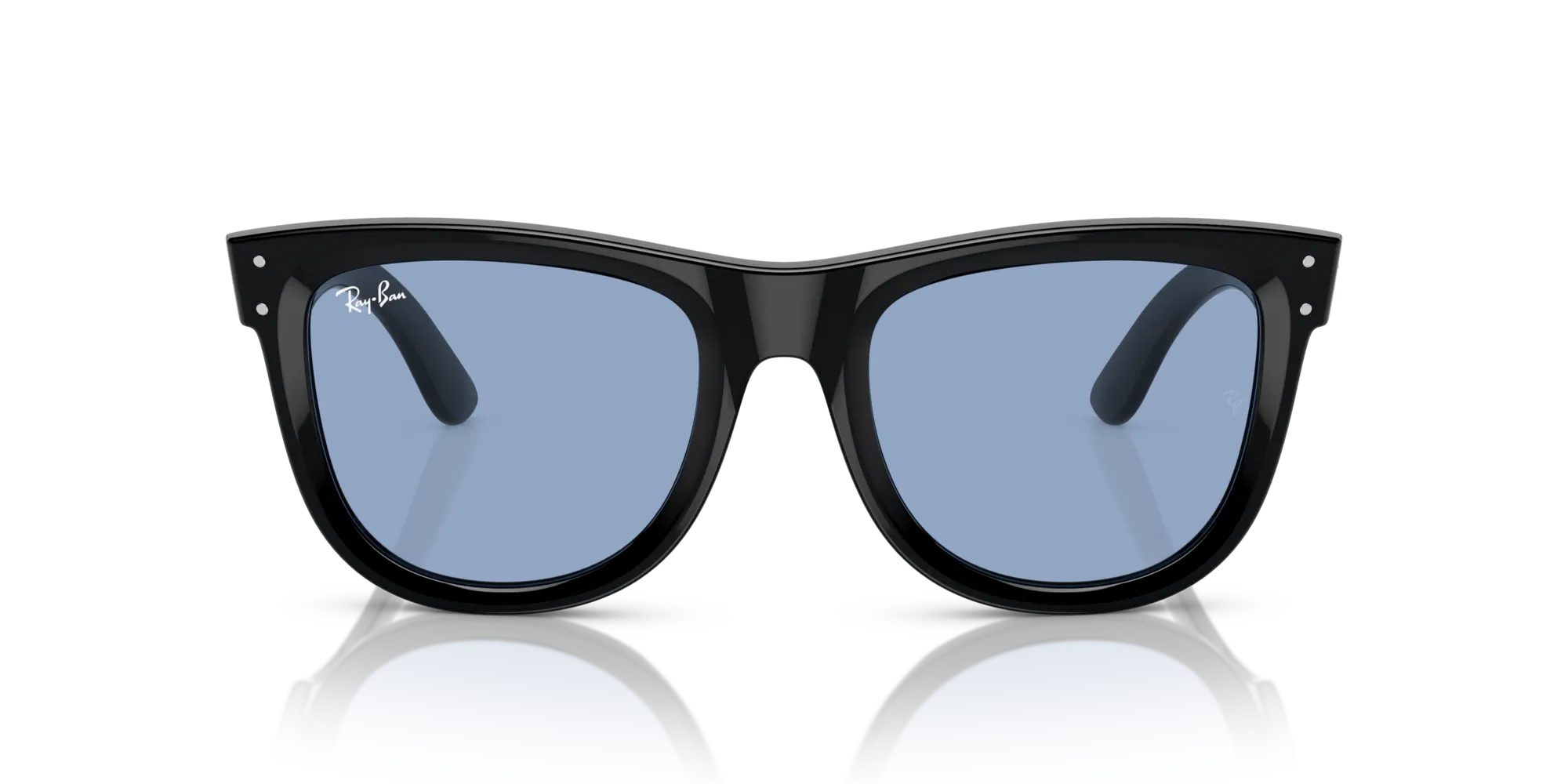Ray - Ban RBR0502S WAYFARER REVERSE 667772 Occhiali da sole Acetato Nero Blu Squadrata Normale - immagine 3