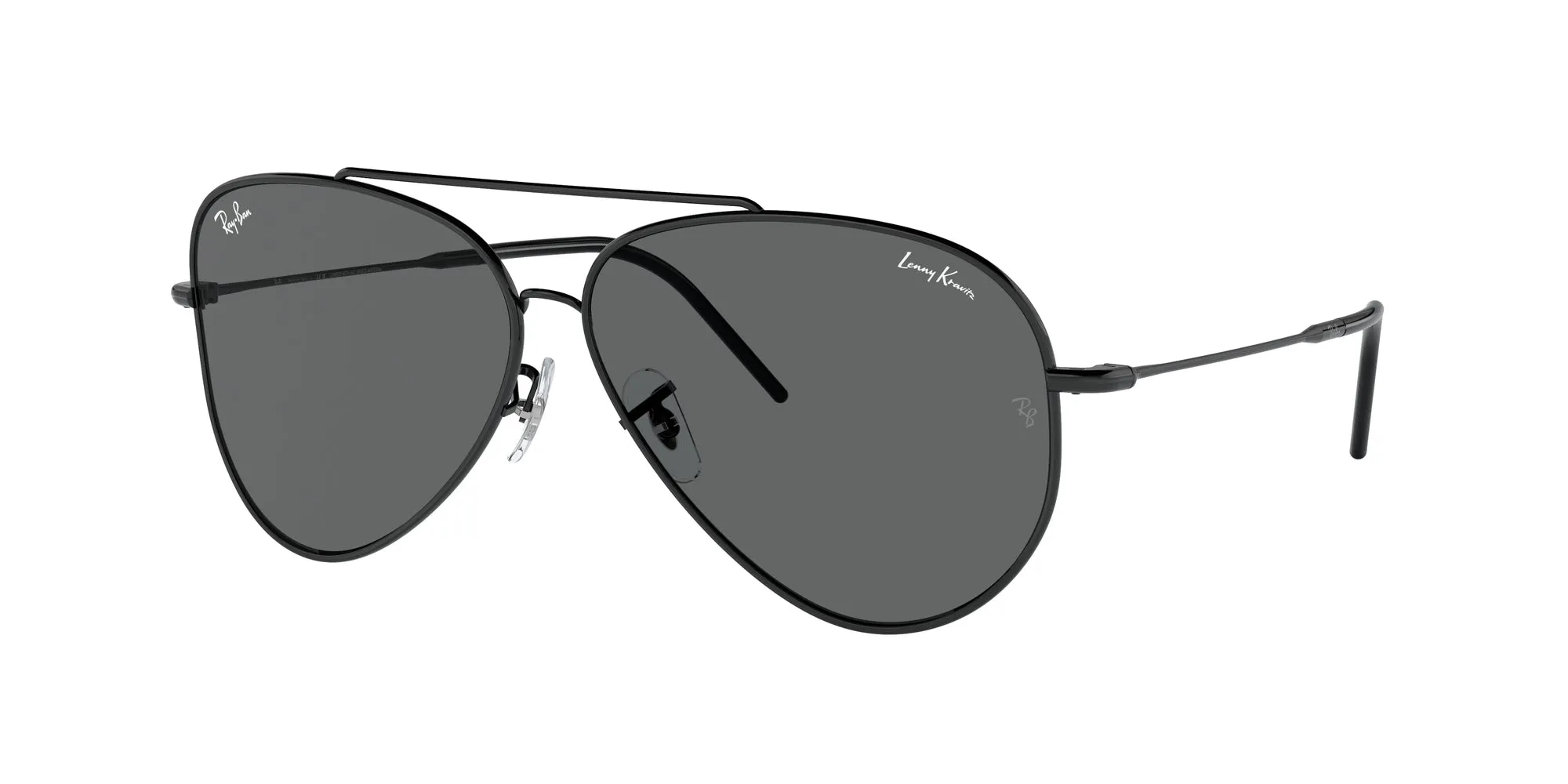 Ray - Ban RBR0101S AVIATOR REVERSE 002/GR Occhiali da sole Metallo Nero Grigio Pilot Normale - immagine 1