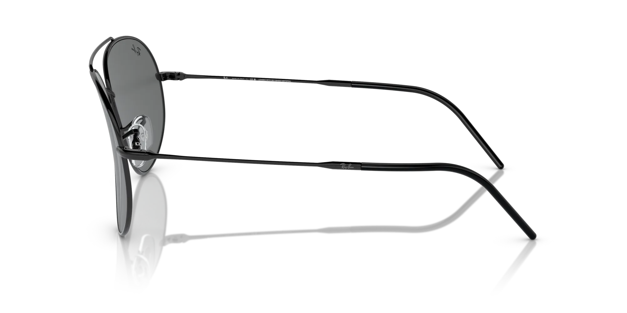 Ray - Ban RBR0101S AVIATOR REVERSE 002/GR Occhiali da sole Metallo Nero Grigio Pilot Normale - immagine 4