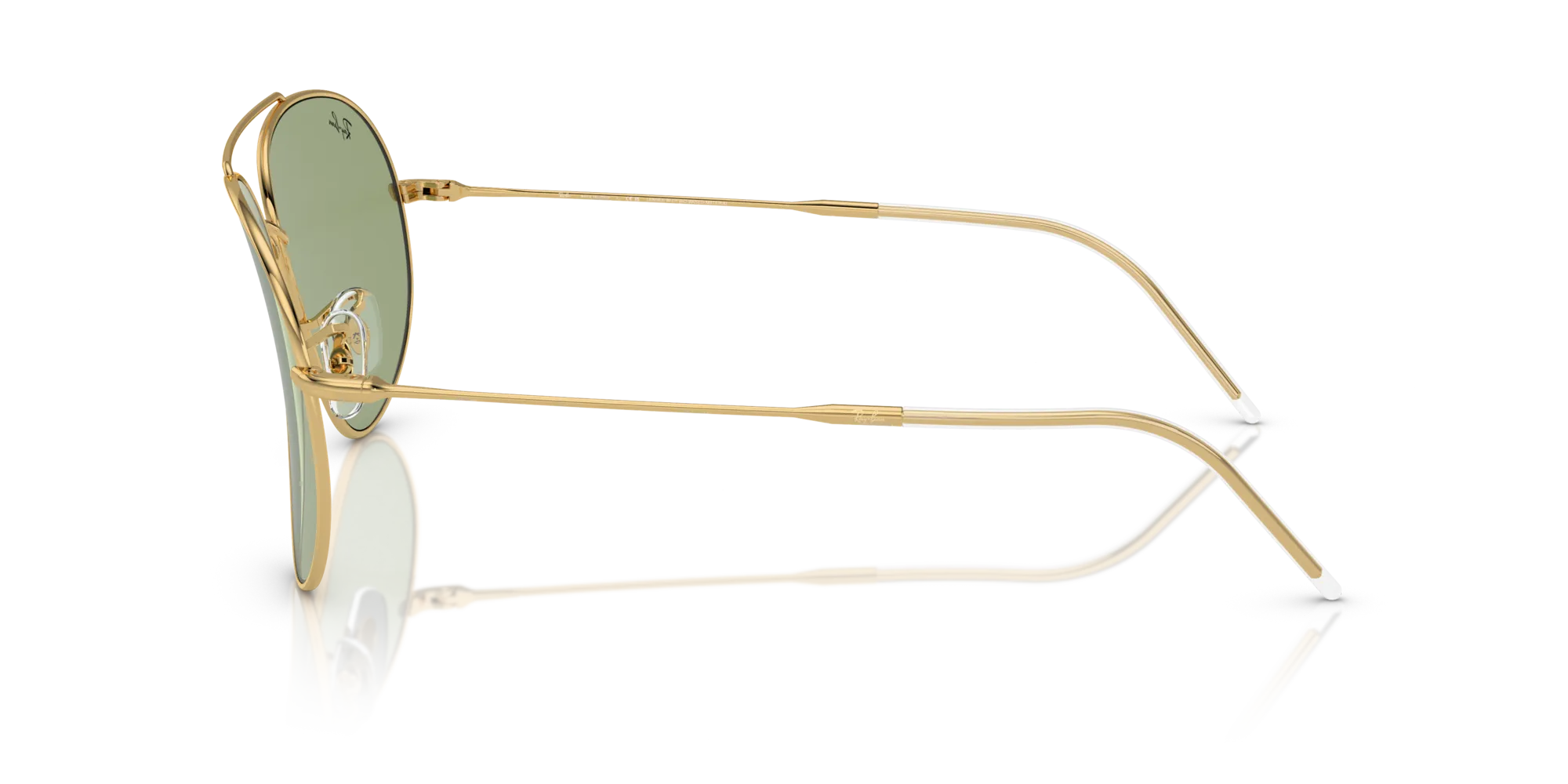 Ray - Ban RBR0101S AVIATOR REVERSE 001/82 Occhiali da sole Metallo Oro Verde Pilot Normale - immagine 4