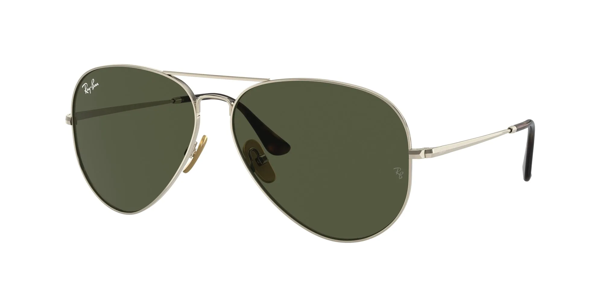 Ray - Ban RB8089 AVIATOR TITANIUM 926531 Occhiali da sole Titanio Oro Verde Pilot Normale - immagine 1