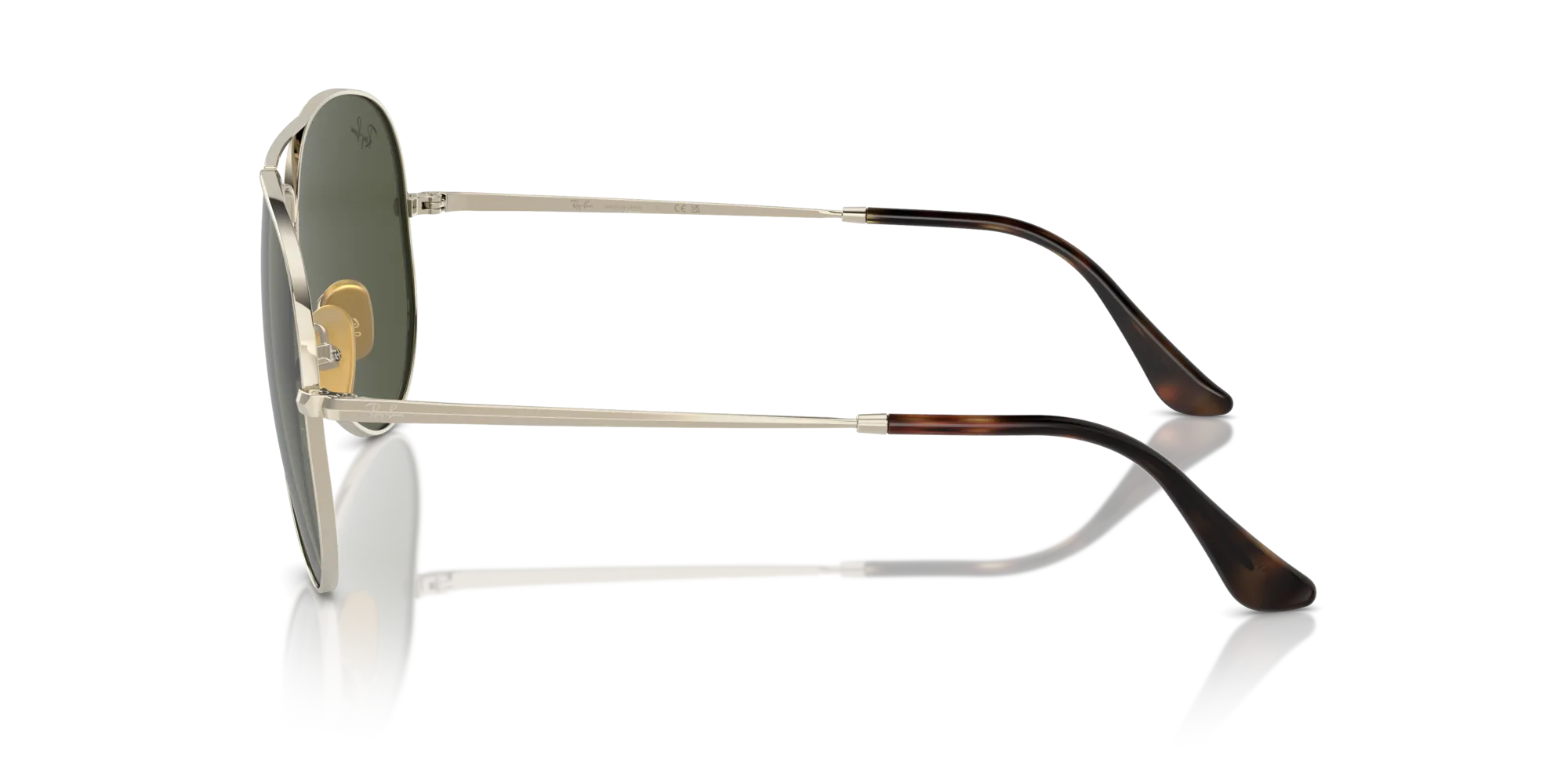 Ray - Ban RB8089 AVIATOR TITANIUM 926531 Occhiali da sole Titanio Oro Verde Pilot Normale - immagine 4