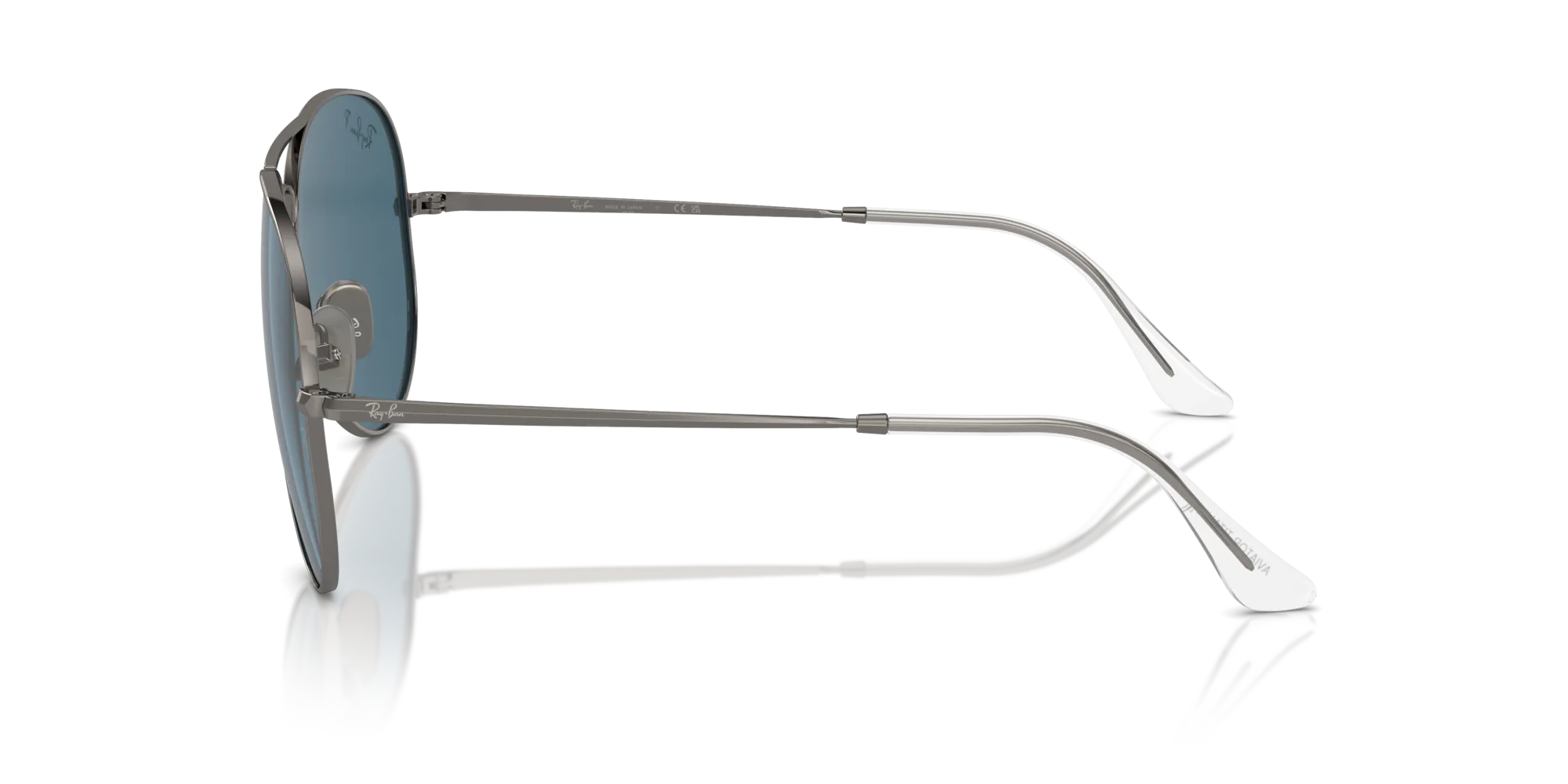 Ray - Ban RB8089 AVIATOR TITANIUM 165/S2 Occhiali da sole Titanio Grigio Blu Pilot Polarizzata Antiriflesso - immagine 4