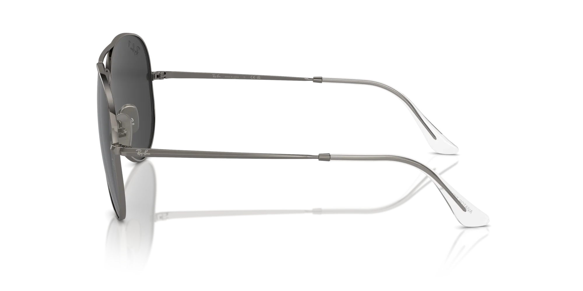 Ray - Ban RB8089 AVIATOR TITANIUM 165/48 Occhiali da sole Titanio Grigio Nero Pilot Polarizzata - immagine 4