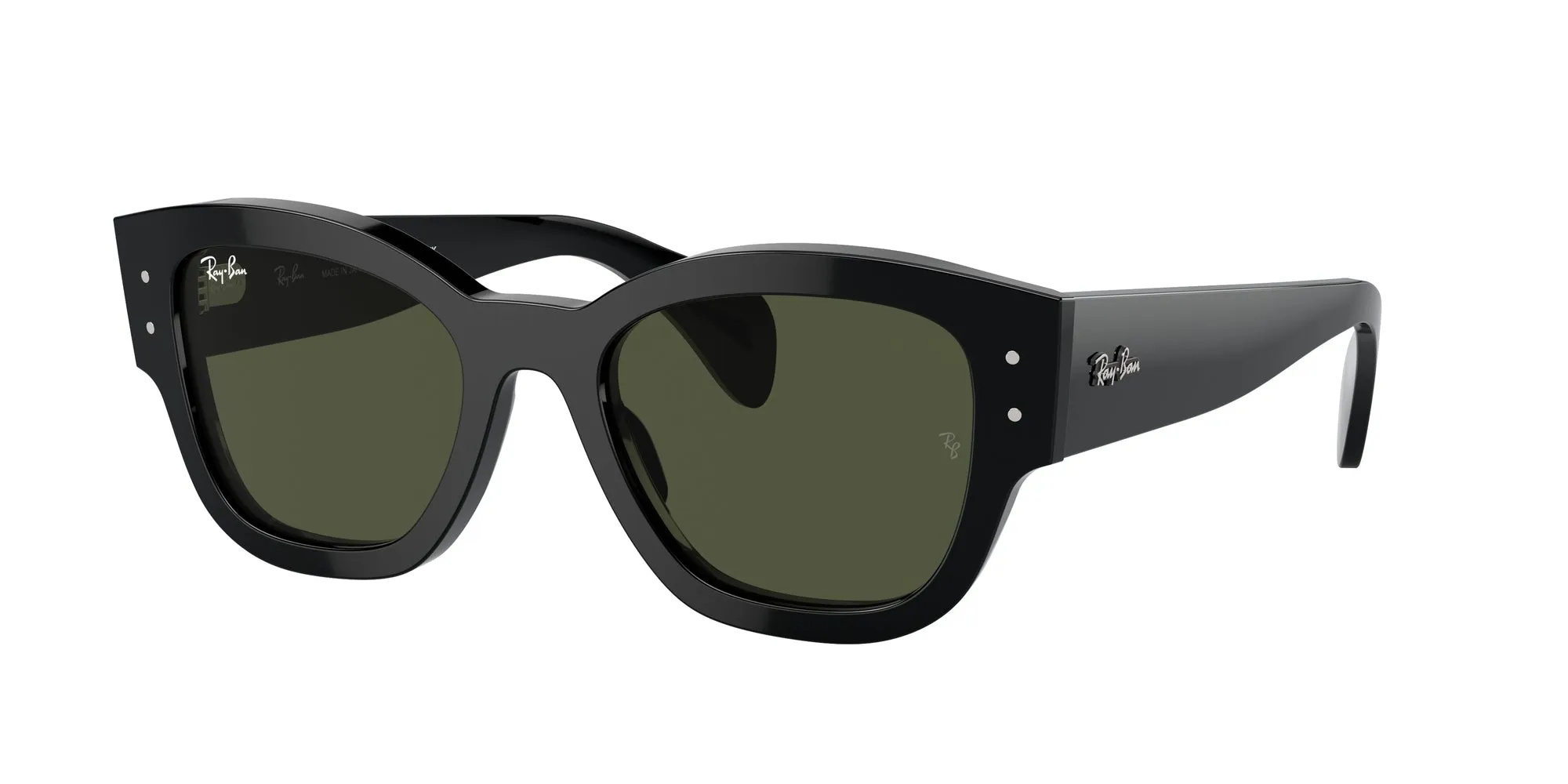 Ray - Ban RB7681S JORGE 901/31 Occhiali da sole Acetato Nero Verde Squadrata Normale - immagine 1