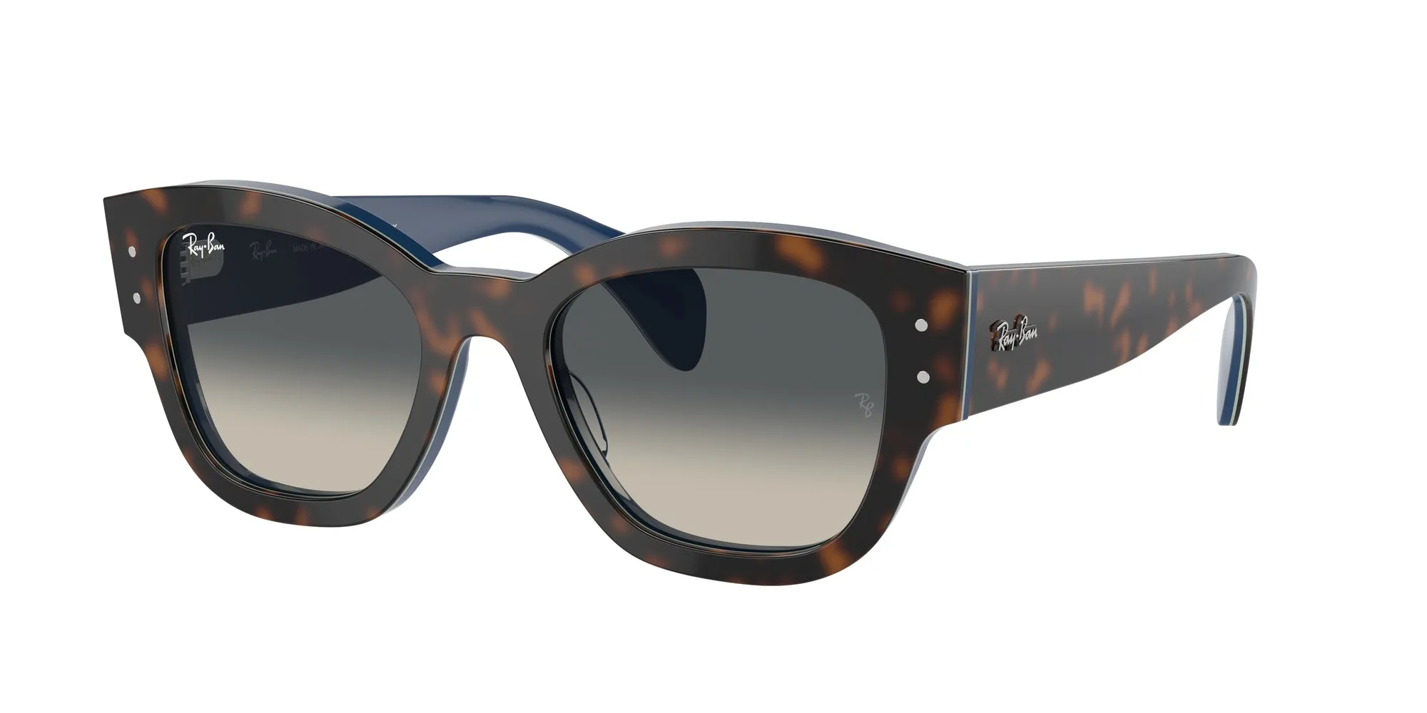 Ray - Ban RB7681S JORGE 140171 Occhiali da sole Acetato Blu Grigio Squadrata Normale Sfumato - immagine 1