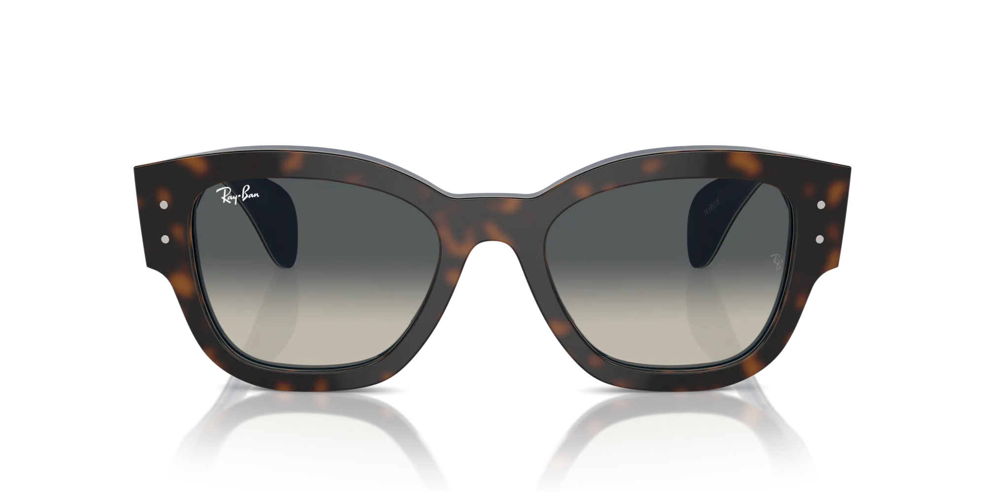 Ray - Ban RB7681S JORGE 140171 Occhiali da sole Acetato Blu Grigio Squadrata Normale Sfumato - immagine 3