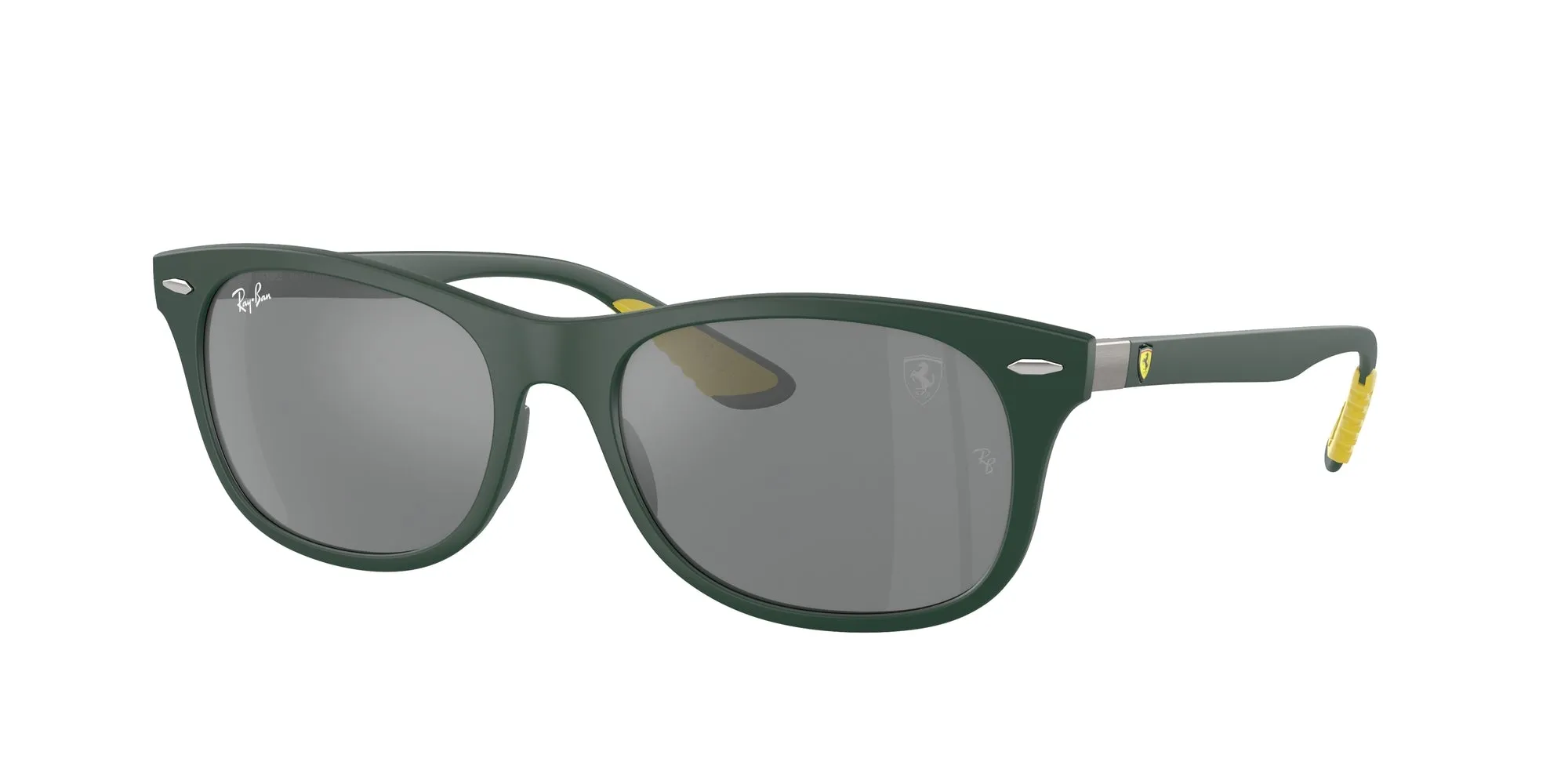 Ray - Ban RB4607M F6996G Occhiali da sole Peek Verde Grigio Squadrata Normale Specchiato - immagine 1