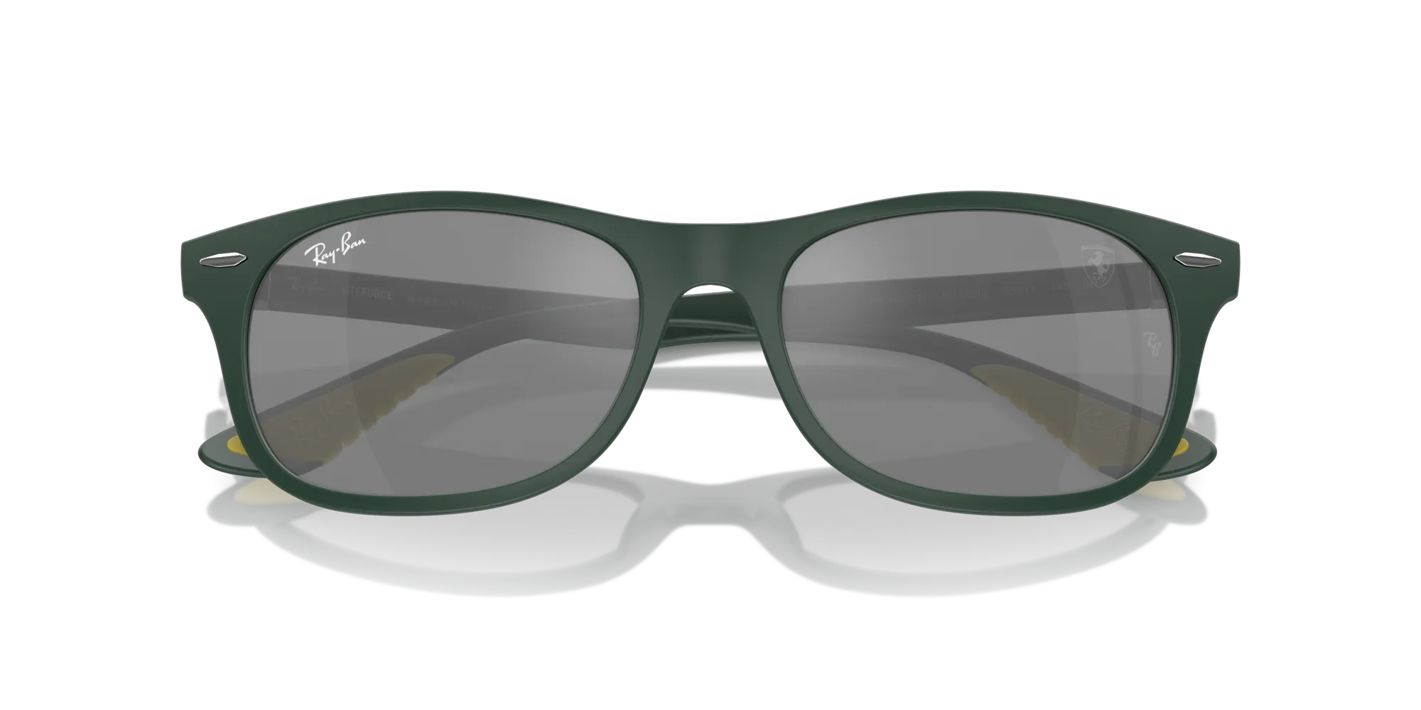 Ray - Ban RB4607M F6996G Occhiali da sole Peek Verde Grigio Squadrata Normale Specchiato - immagine 2