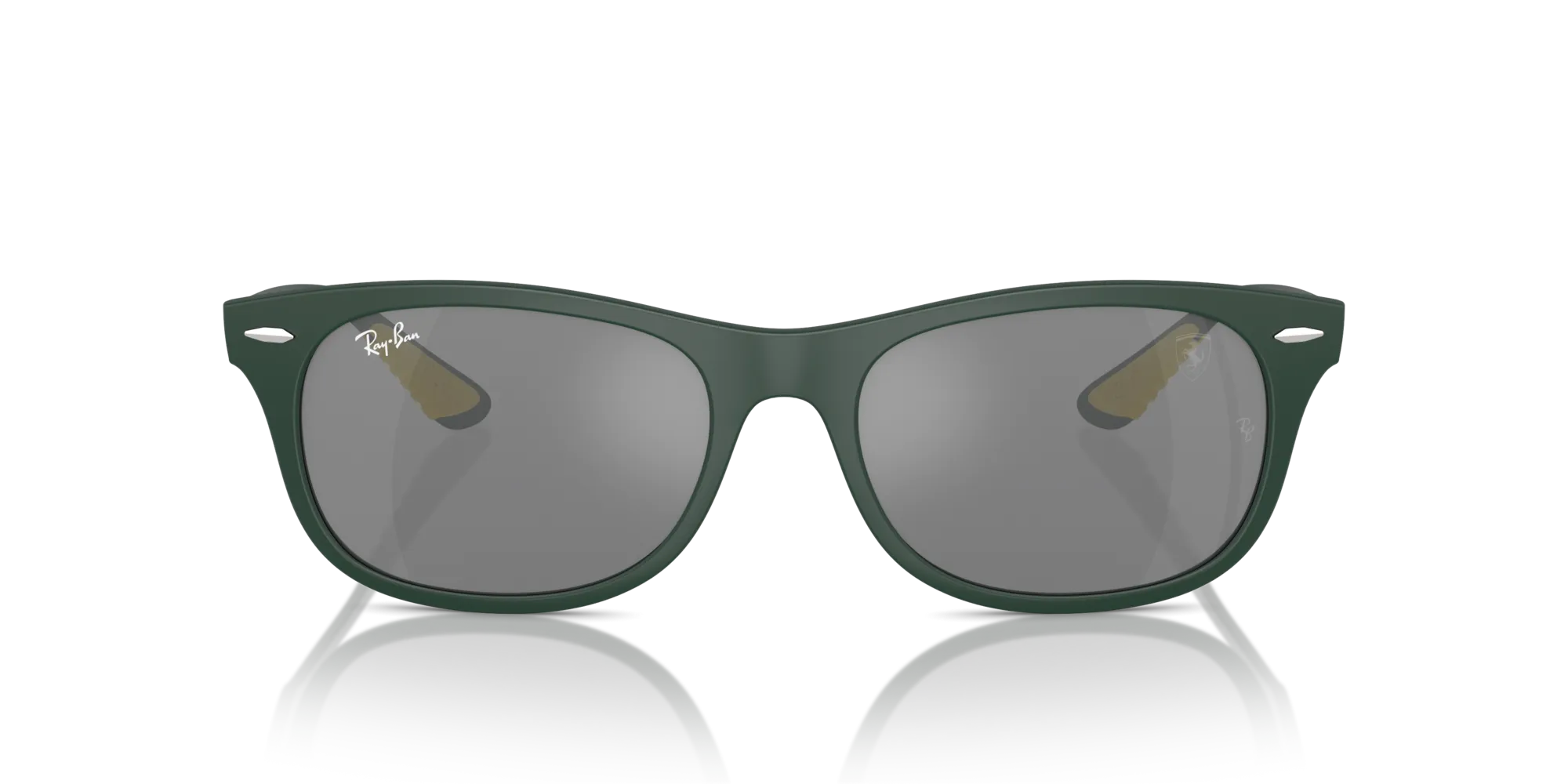 Ray - Ban RB4607M F6996G Occhiali da sole Peek Verde Grigio Squadrata Normale Specchiato - immagine 3