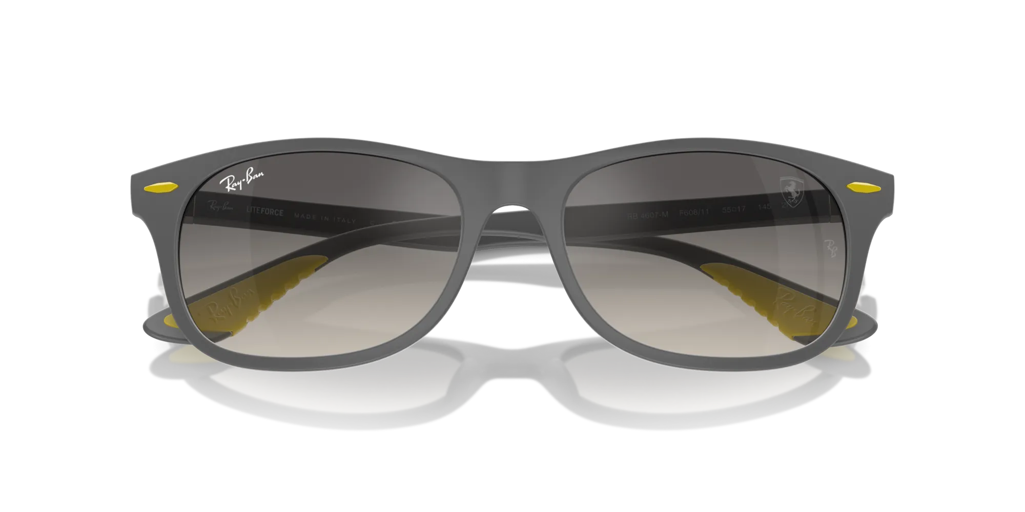 Ray - Ban RB4607M F60811 Occhiali da sole Peek Grigio Grigio Squadrata Normale Sfumato - immagine 2