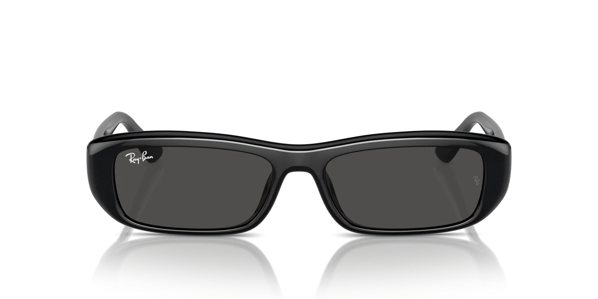 Ray - Ban RB4436D 667787 Occhiali da sole Iniettato Nero Grigio Pillow Normale - immagine 3