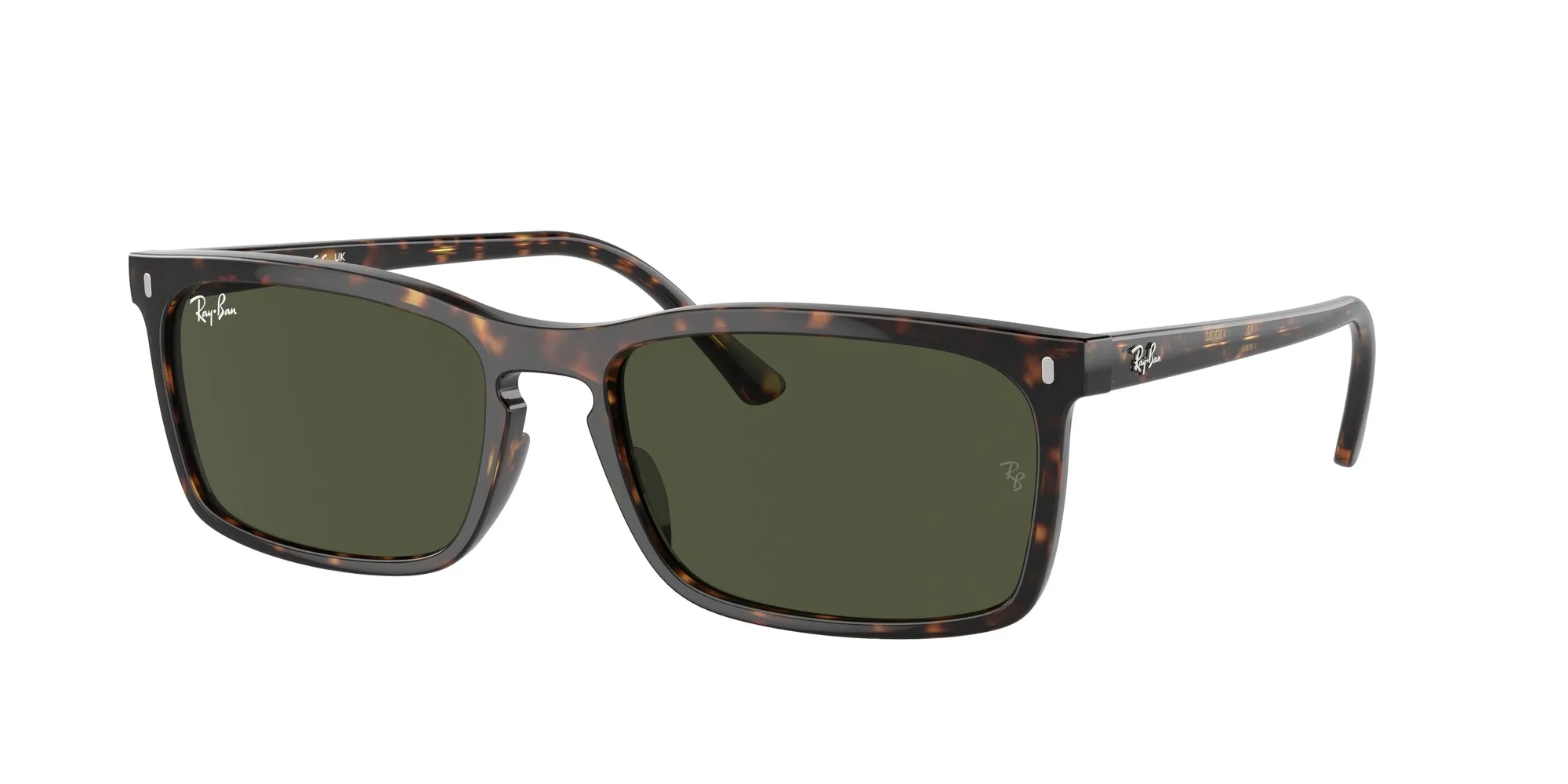 Ray - Ban RB4435 902/31 Occhiali da sole Acetato Tartaruga Verde Squadrata Normale - immagine 1