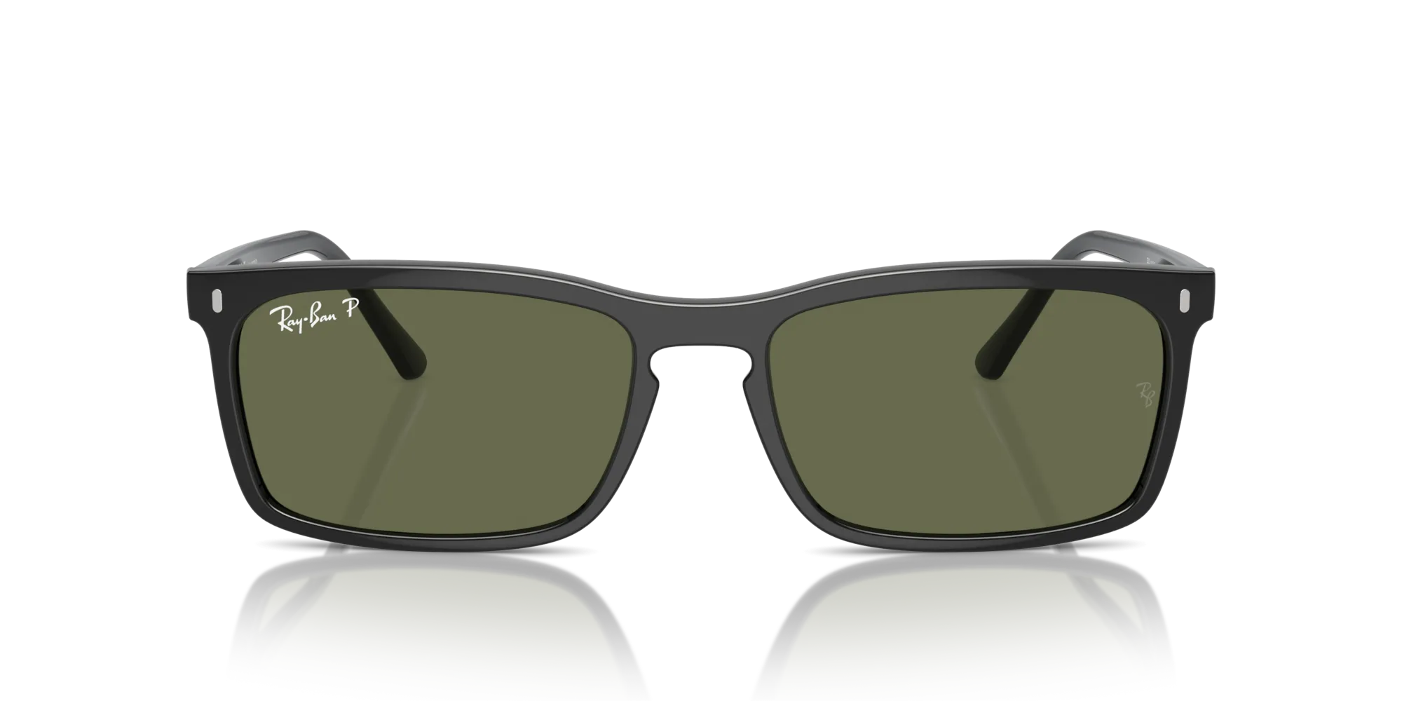 Ray - Ban RB4435 901/58 Occhiali da sole Acetato Nero Verde Squadrata Polarizzata Antiriflesso - immagine 3