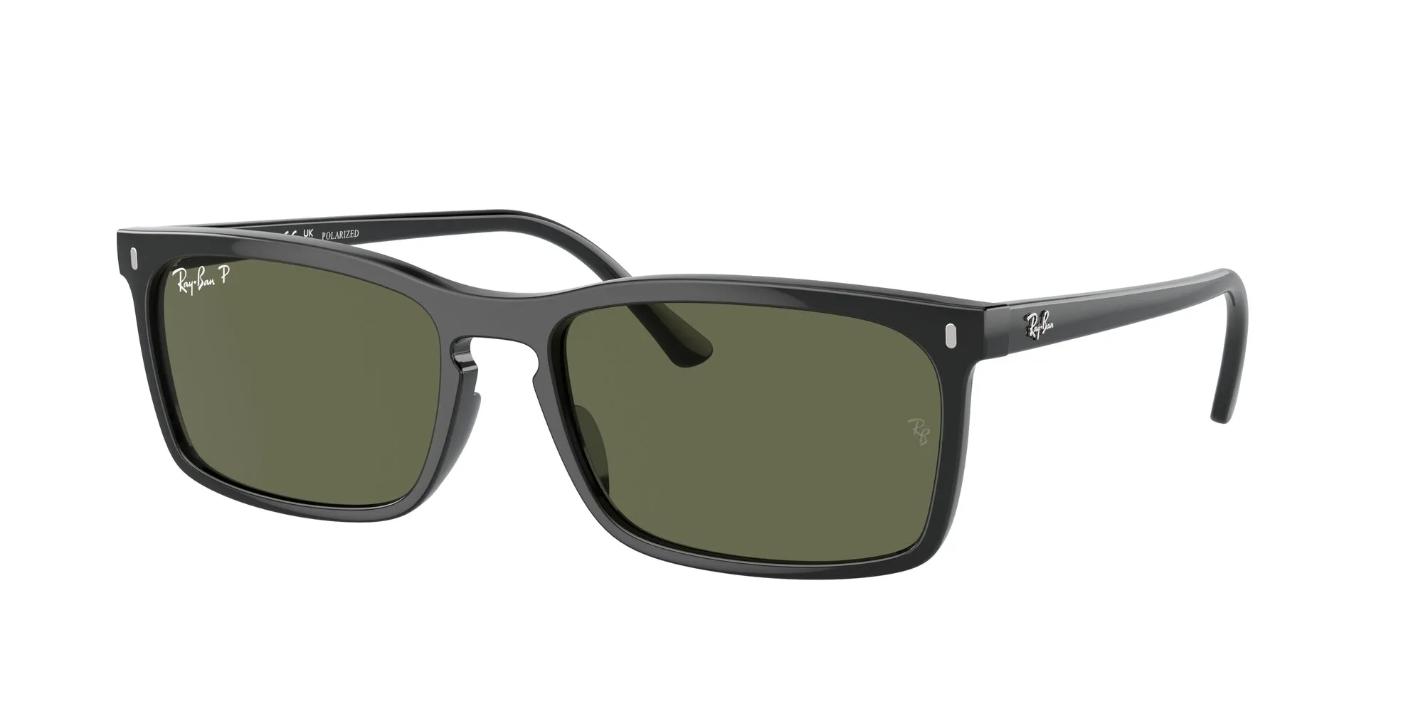 Ray - Ban RB4435 901/58 Occhiali da sole Acetato Nero Verde Squadrata Polarizzata Antiriflesso - immagine 1