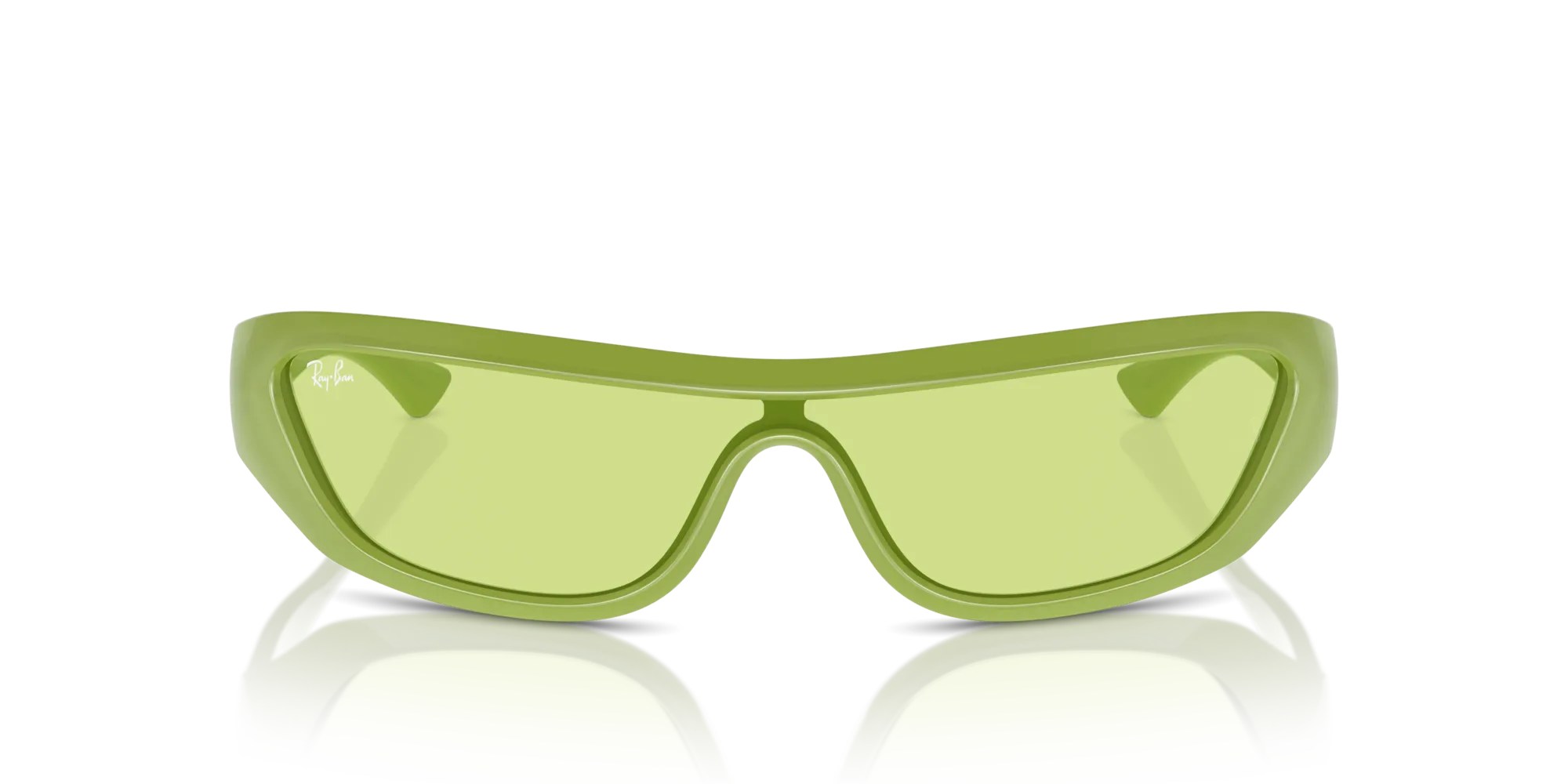 Ray - Ban RB4431 XAN 6763/2 Occhiali da sole Iniettato Verde Verde Geometrica Normale - immagine 3