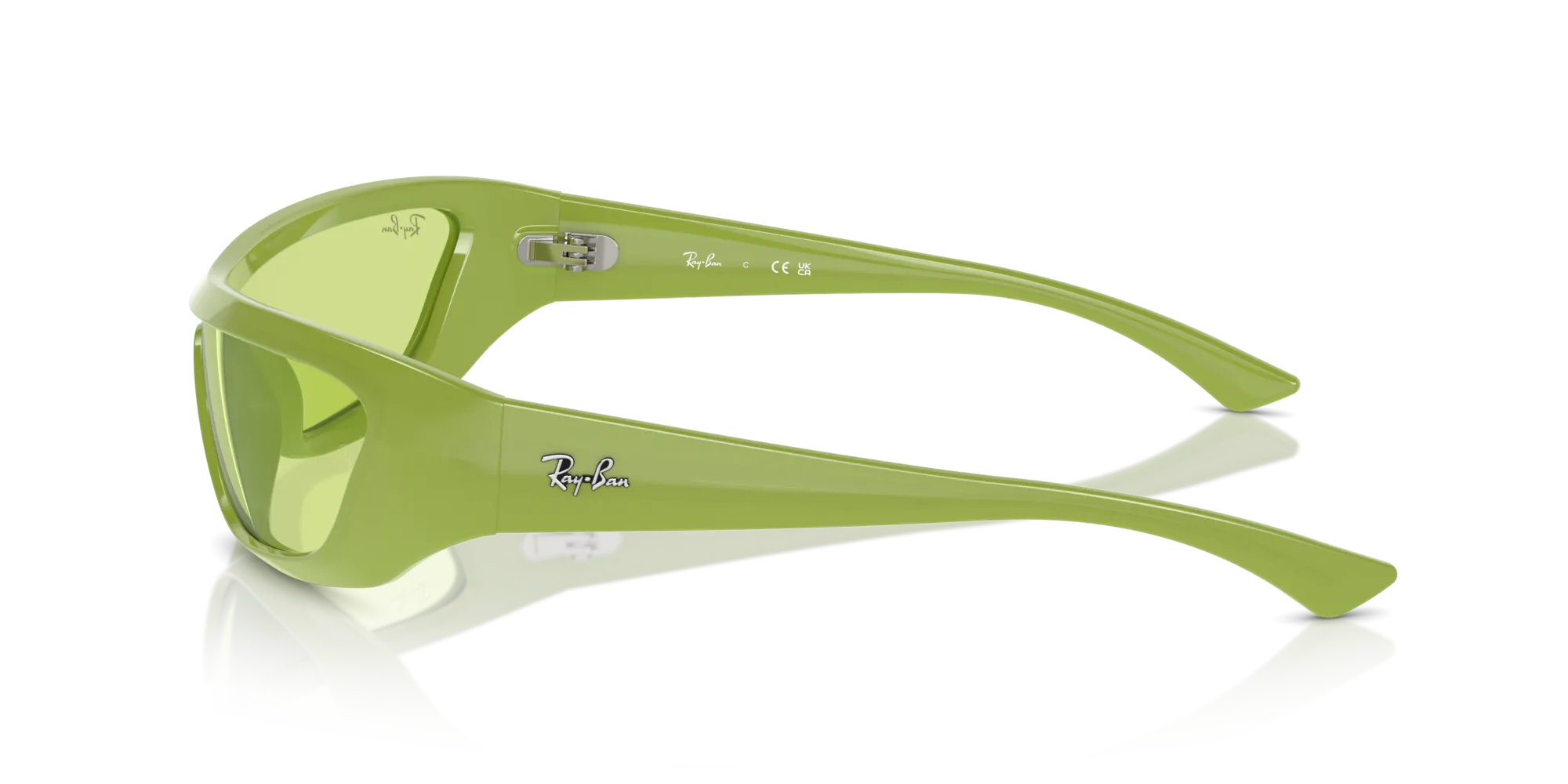 Ray - Ban RB4431 XAN 6763/2 Occhiali da sole Iniettato Verde Verde Geometrica Normale - immagine 4