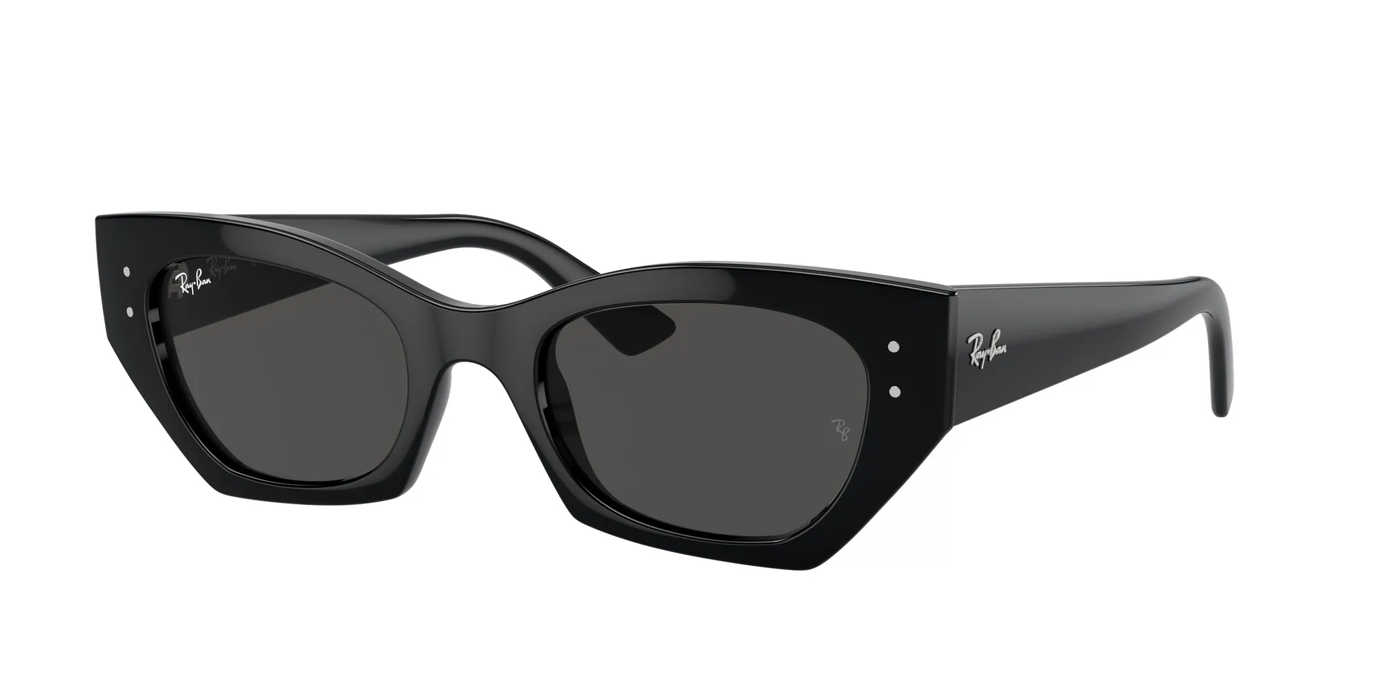 Ray - Ban RB4430 ZENA 667787 Occhiali da sole Iniettato Nero Grigio Geometrica Normale - immagine 1