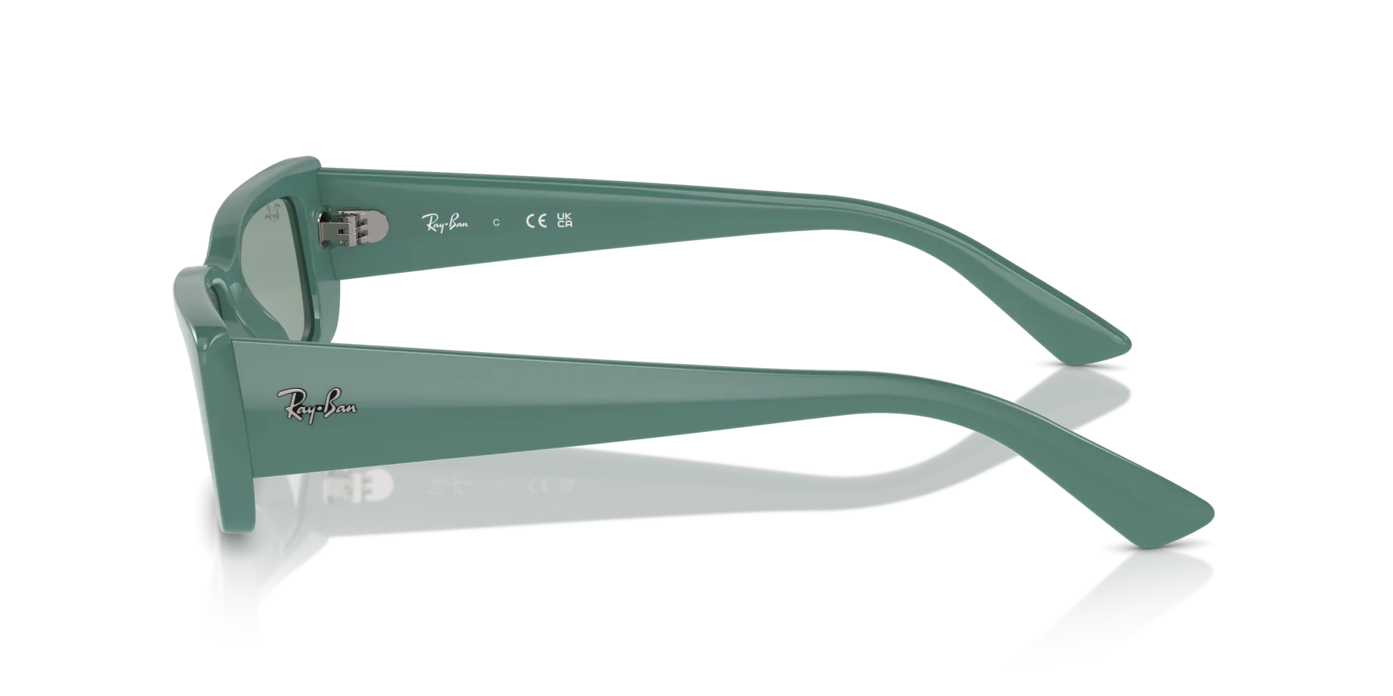 Ray - Ban RB4425 TERU 676282 Occhiali da sole Iniettato Verde Verde Squadrata Normale - immagine 4