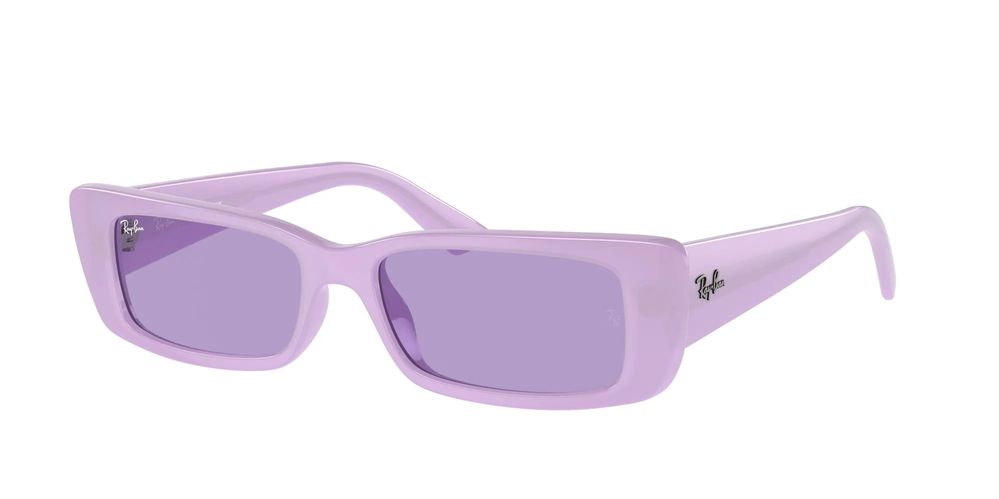 Ray - Ban RB4425 TERU 67581A Occhiali da sole Iniettato Viola Viola Squadrata Normale - immagine 1