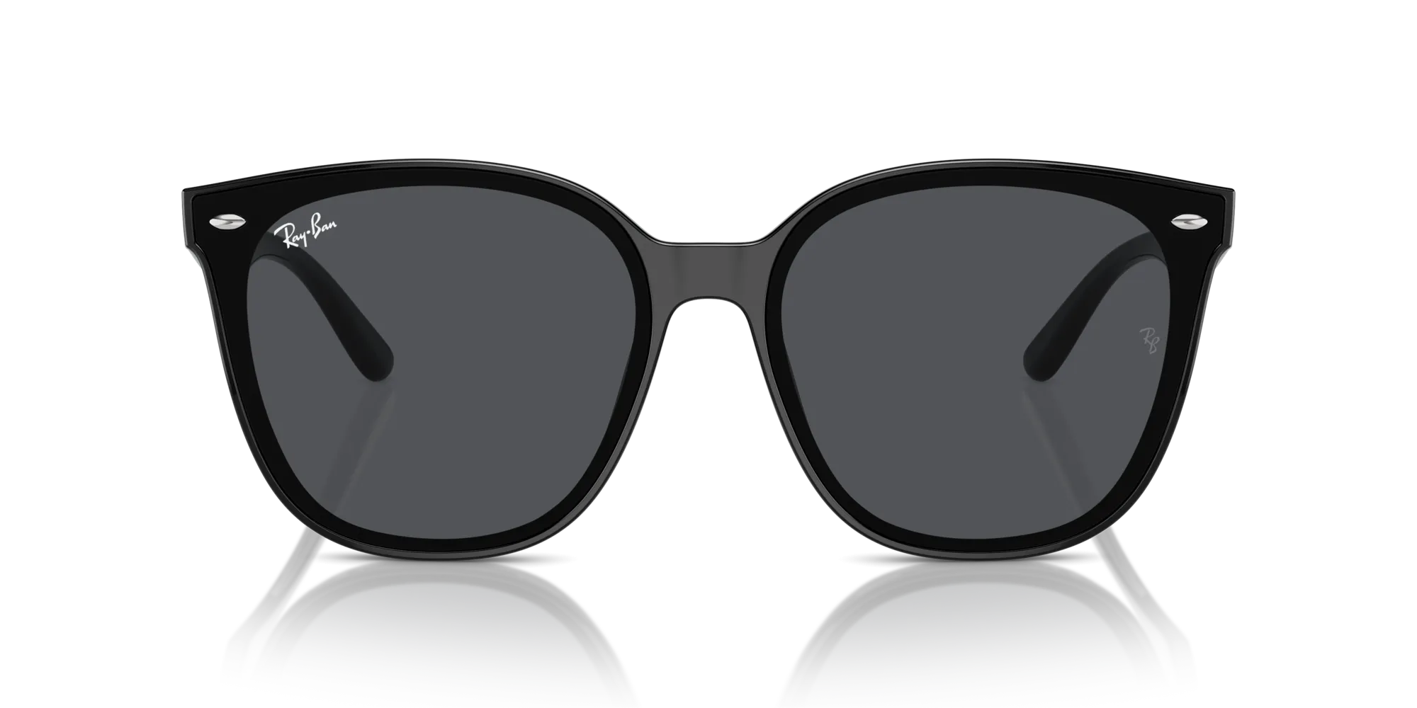 Ray - Ban RB4423D 601/87 Occhiali da sole Iniettato Nero Grigio Squadrata Normale - immagine 3