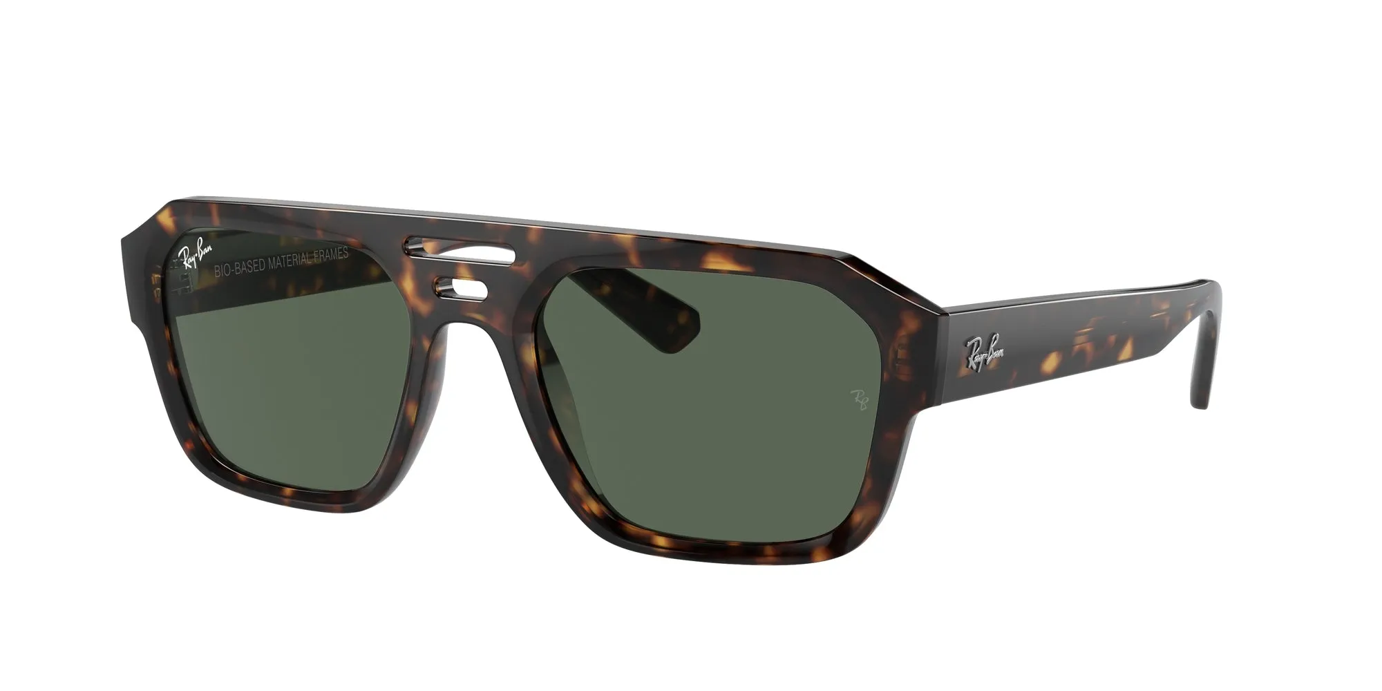 Ray - Ban RB4397 CORRIGAN 135971 Occhiali da sole Acetato Tartaruga Verde Geometrica Normale - immagine 1