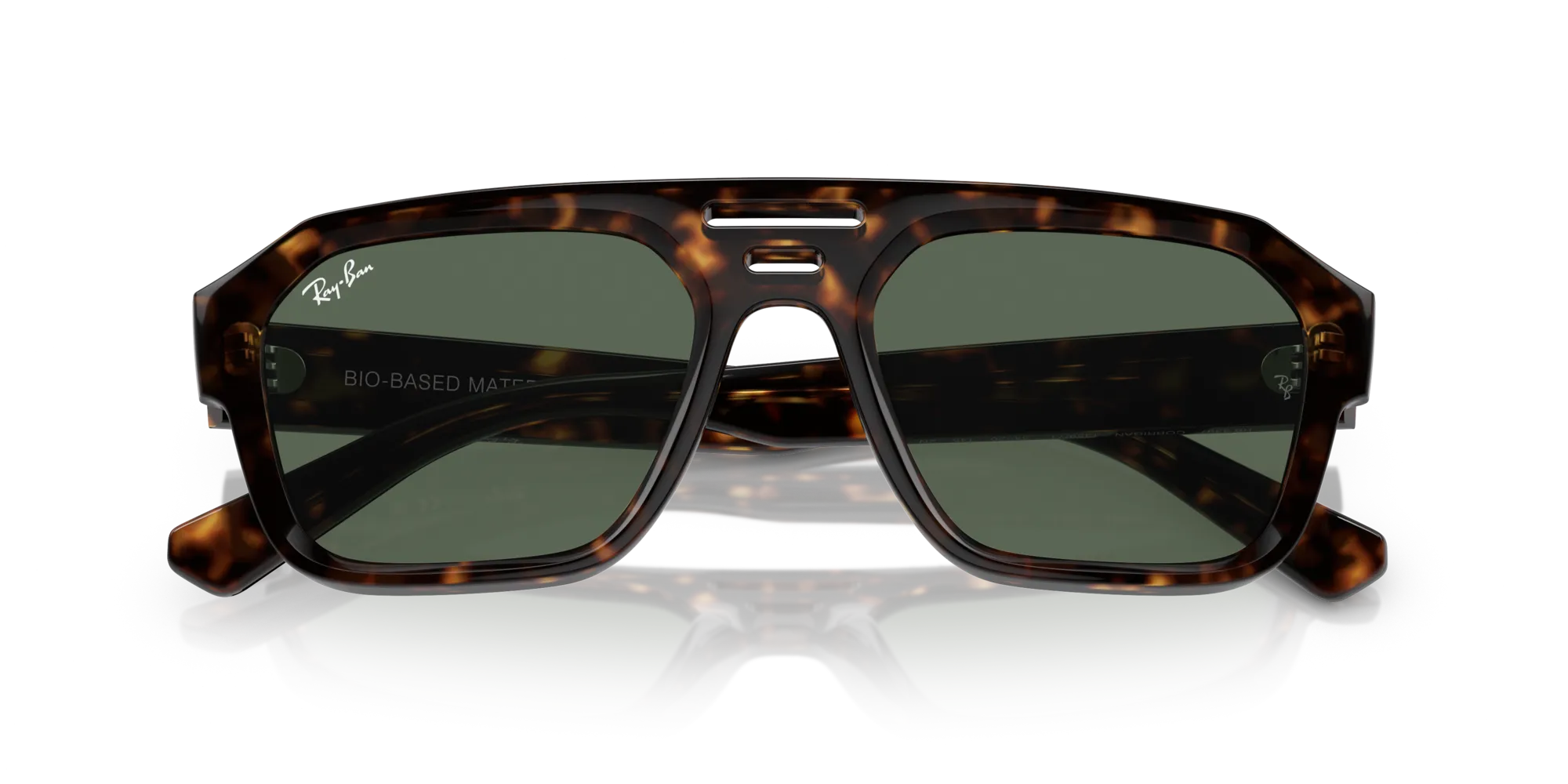 Ray - Ban RB4397 CORRIGAN 135971 Occhiali da sole Acetato Tartaruga Verde Geometrica Normale - immagine 2