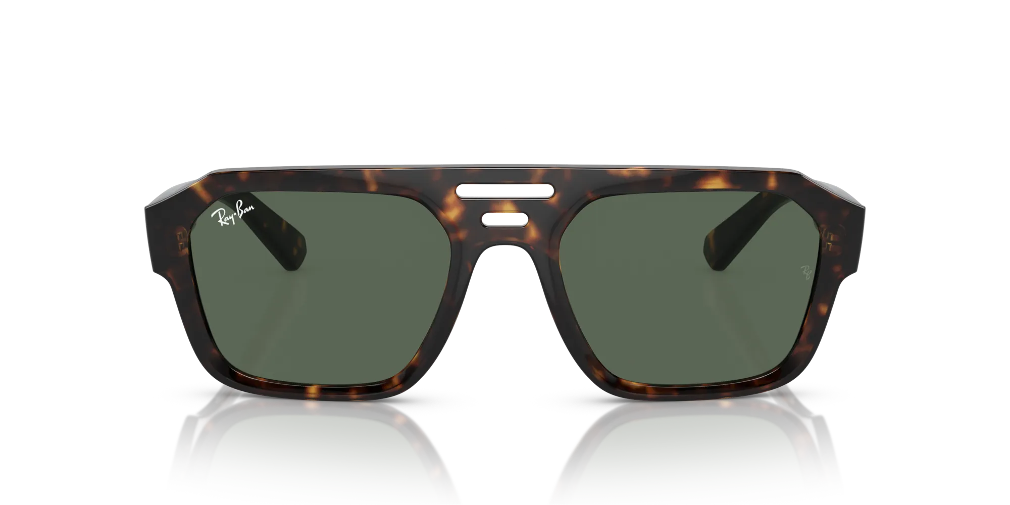 Ray - Ban RB4397 CORRIGAN 135971 Occhiali da sole Acetato Tartaruga Verde Geometrica Normale - immagine 3