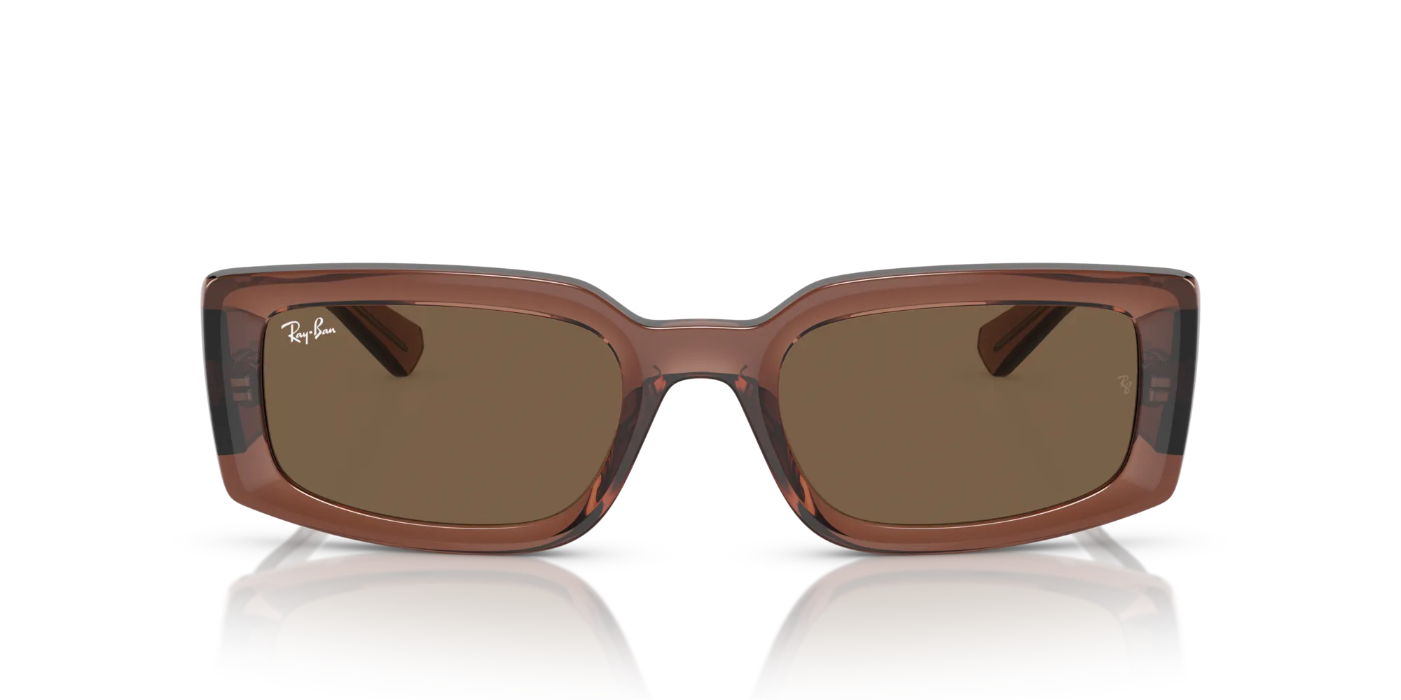 Ray - Ban RB4395 KILIANE 667873 Occhiali da sole Acetato Marrone Marrone Pillow Normale - immagine 3