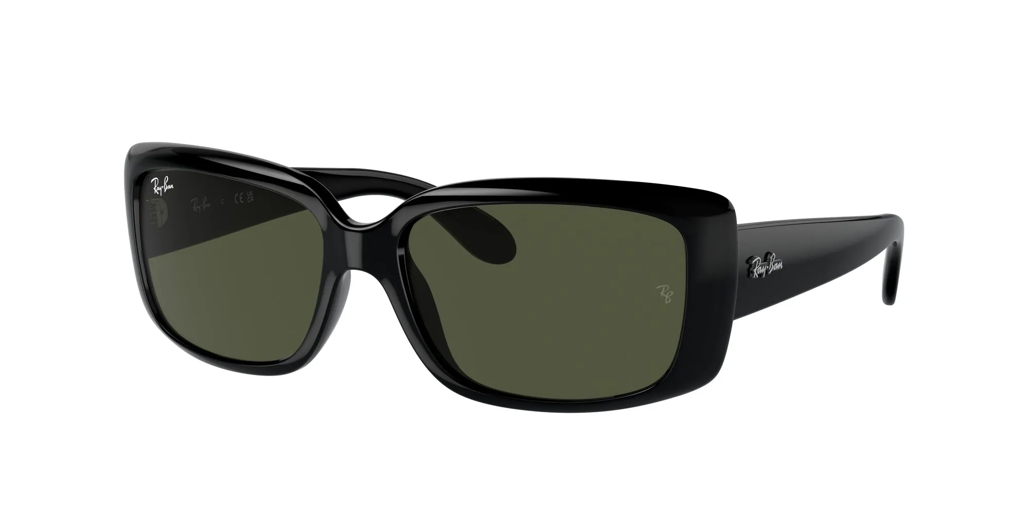 Ray - Ban RB4389 601/31 Occhiali da sole Acetato Nero Verde Pillow Normale - immagine 1
