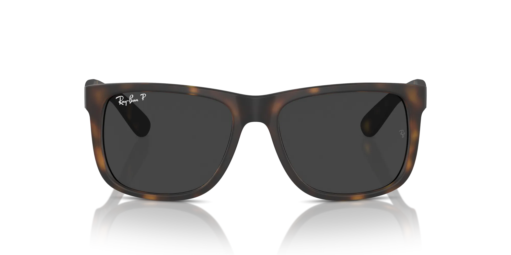 Ray - Ban RB4165 JUSTIN 865/87 Occhiali da sole Nylon Tartaruga Grigio Squadrata Polarizzata - immagine 3