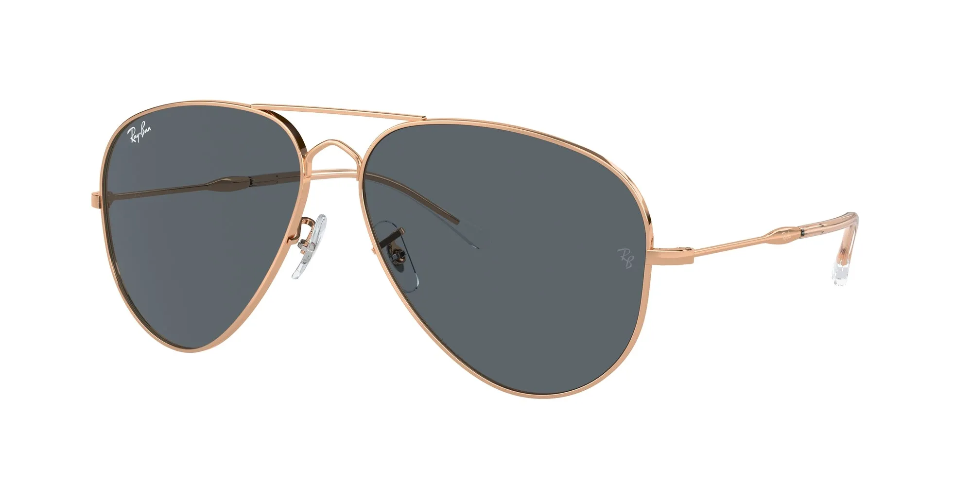 Ray - Ban RB3825 OLD AVIATOR 9202R5 Occhiali da sole Metallo Oro Blu Pilot Normale Antiriflesso - immagine 1