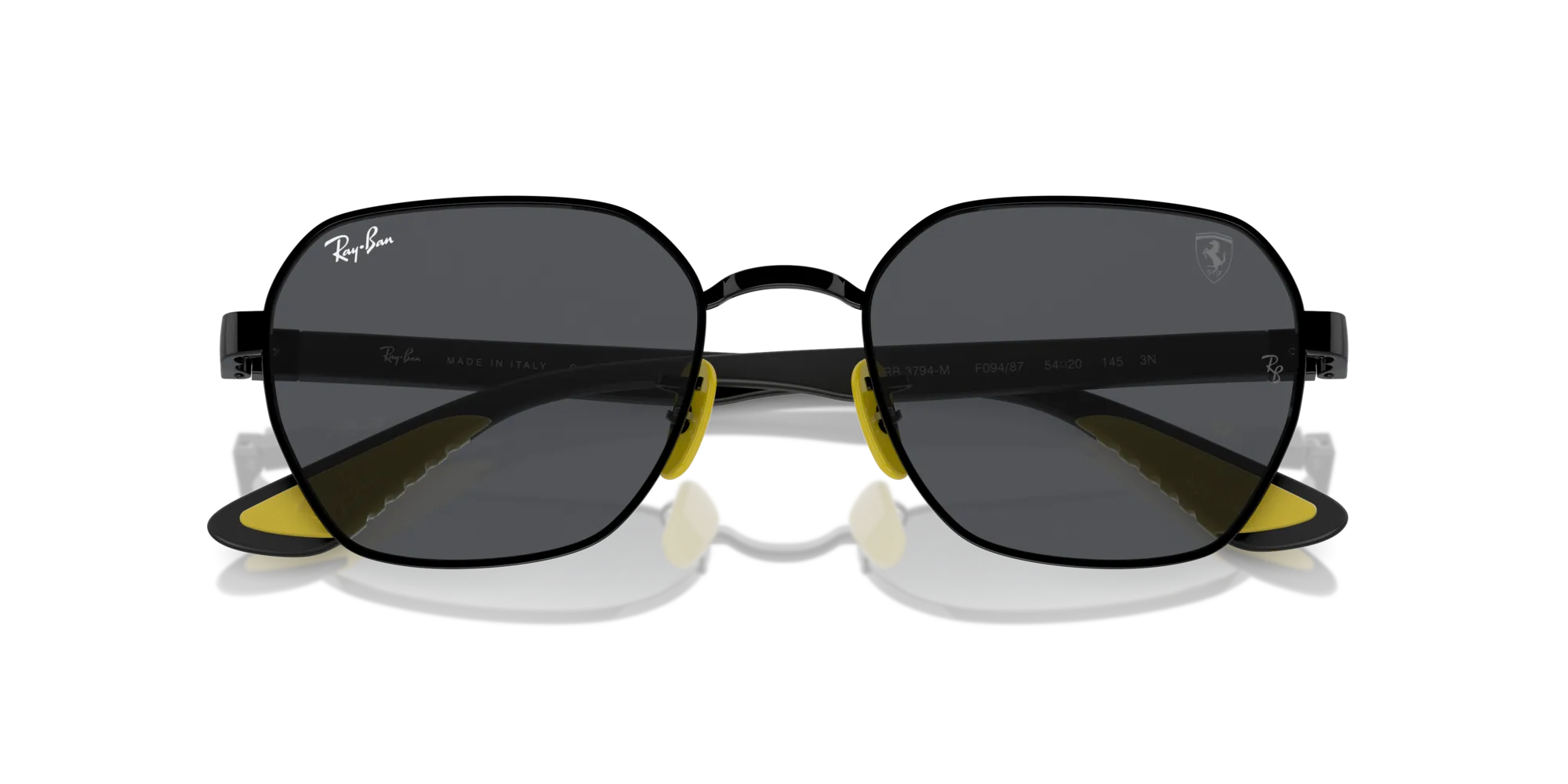 Ray - Ban RB3794M F09487 Occhiali da sole Metallo Nero Grigio Geometrica Normale - immagine 2