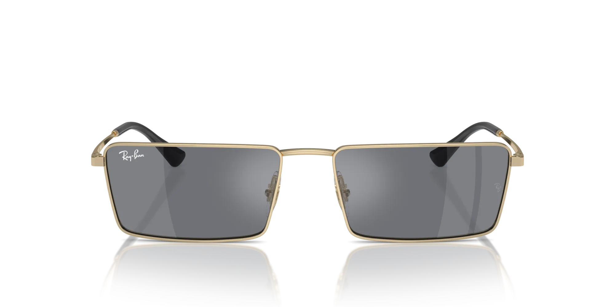 Ray - Ban RB3741 EMY 92136V Occhiali da sole Metallo Oro [""] Squadrata Normale Flash - immagine 3