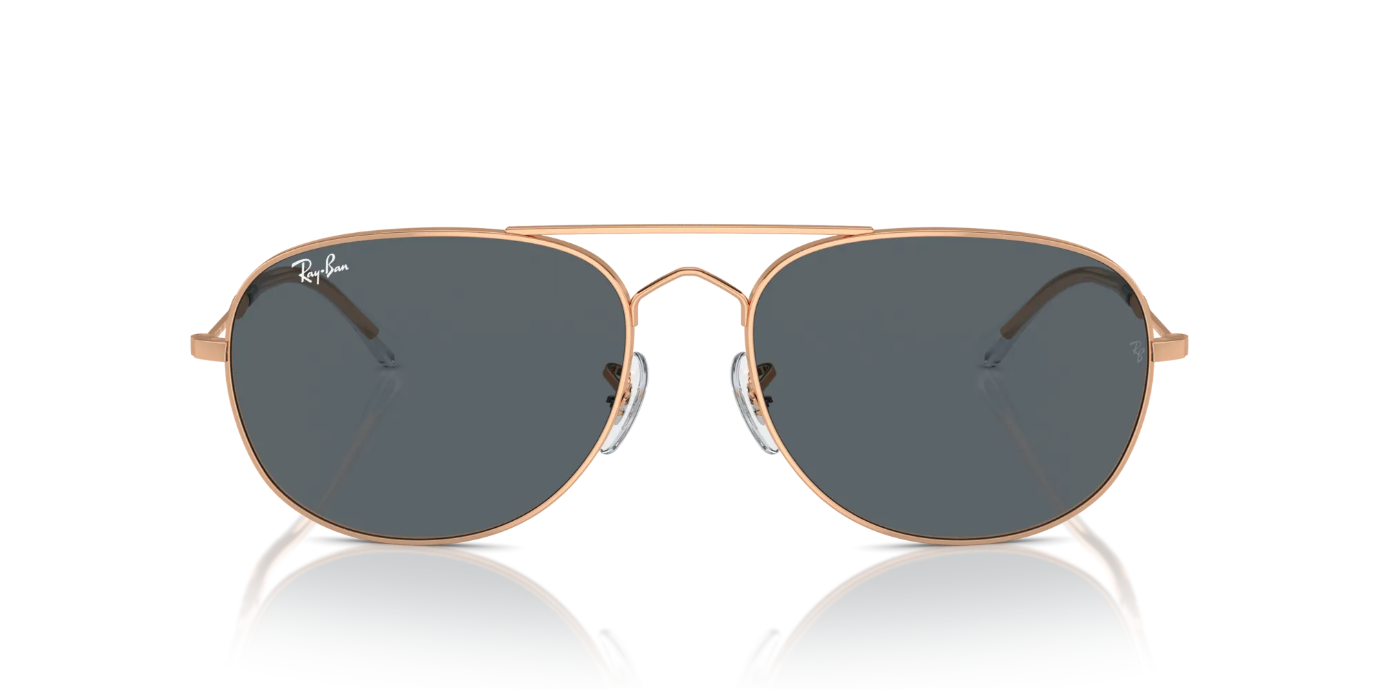 Ray - Ban RB3735 BAIN BRIDGE 9202R5 Occhiali da sole Metallo Oro Blu Pilot Normale - immagine 3