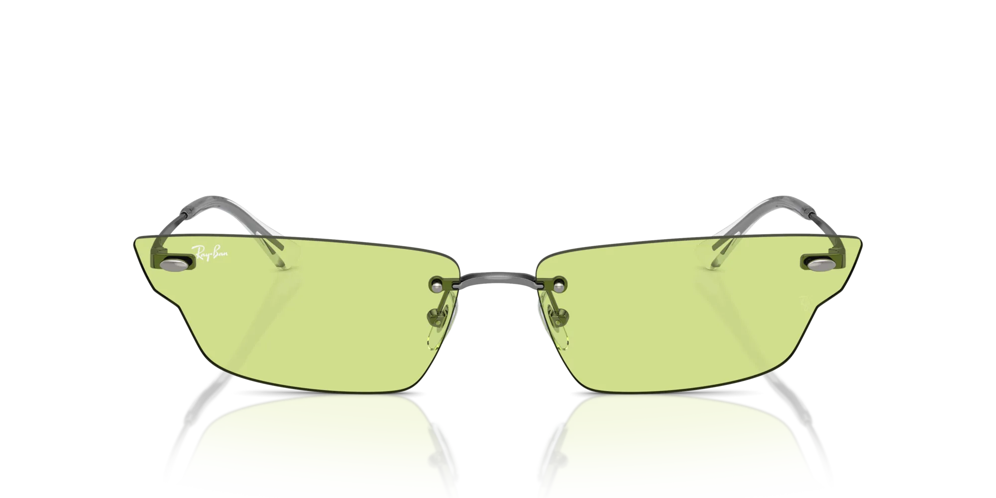 Ray - Ban RB3731 ANH 004/2 Occhiali da sole Metallo Grigio Verde Geometrica Normale - immagine 3