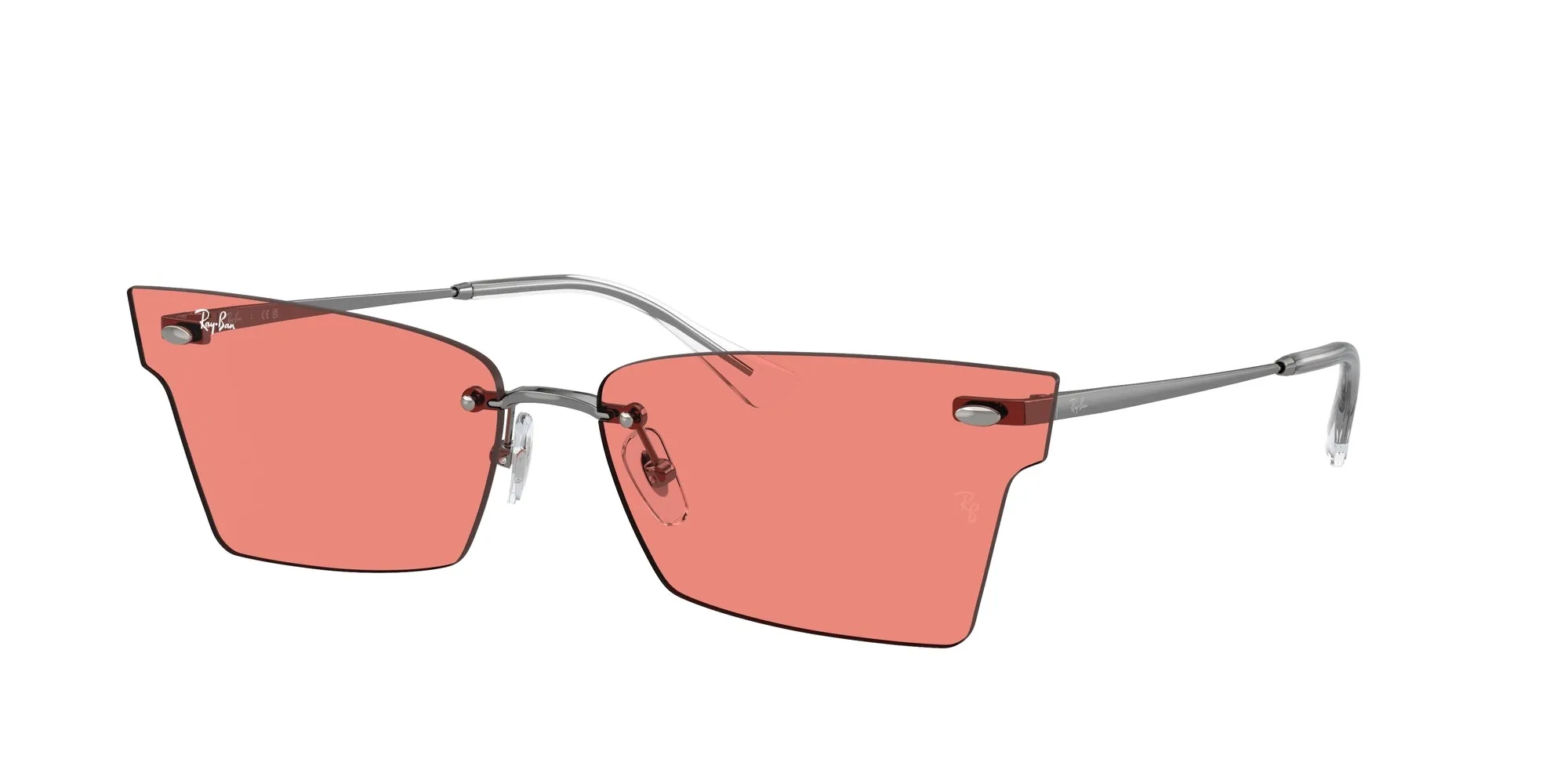 Ray - Ban RB3730 XIME 004/84 Occhiali da sole Metallo Grigio Rosa Geometrica Normale - immagine 1