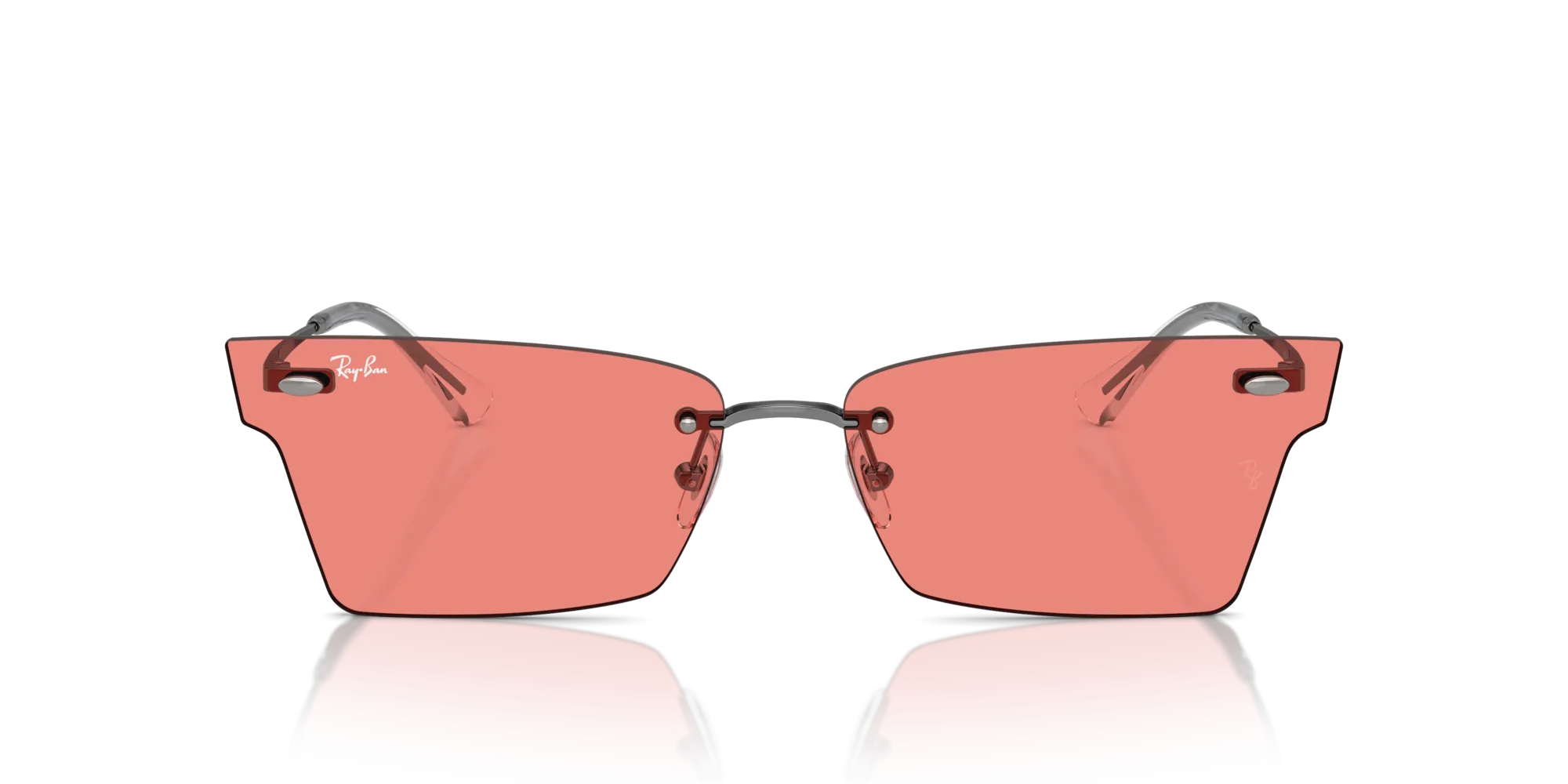 Ray - Ban RB3730 XIME 004/84 Occhiali da sole Metallo Grigio Rosa Geometrica Normale - immagine 3