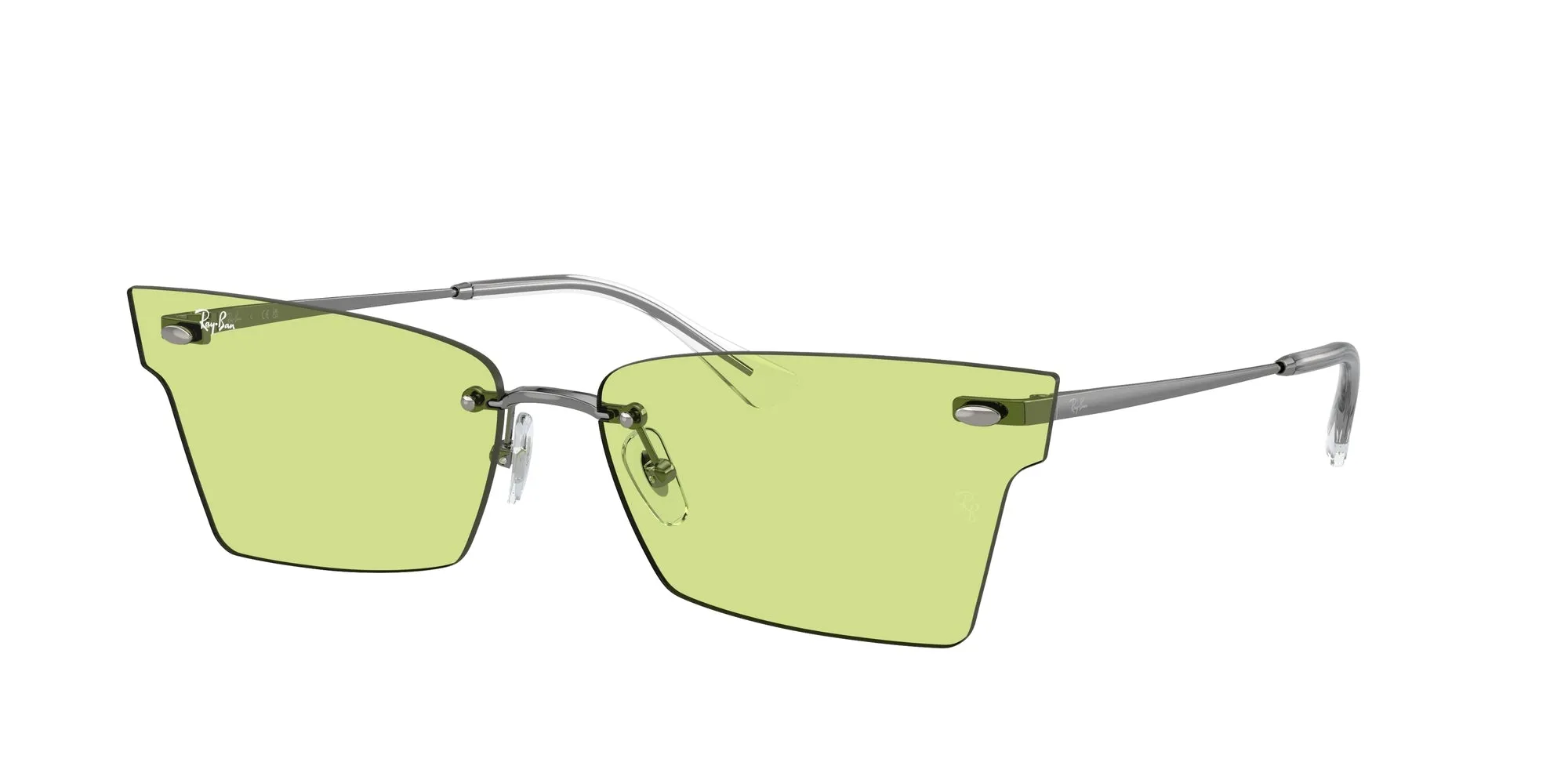 Ray - Ban RB3730 XIME 004/2 Occhiali da sole Metallo Grigio Verde Geometrica Normale - immagine 1