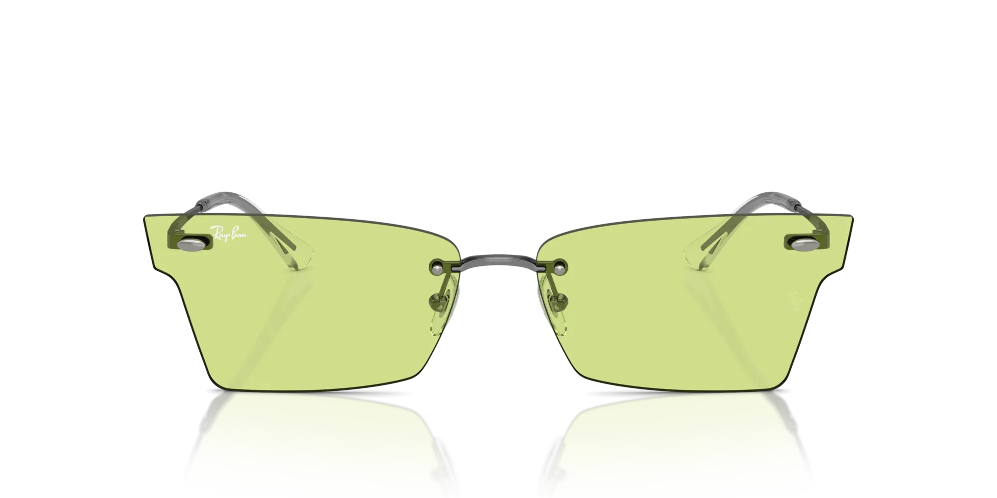 Ray - Ban RB3730 XIME 004/2 Occhiali da sole Metallo Grigio Verde Geometrica Normale - immagine 3