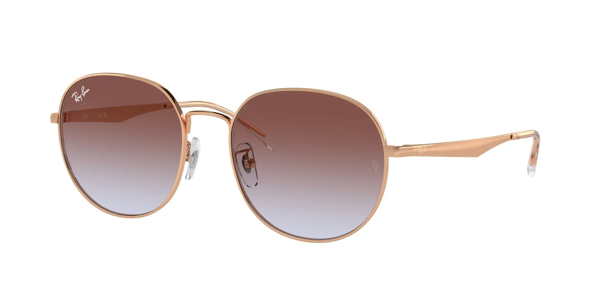 Ray - Ban RB3727D 9202I8 Occhiali da sole Metallo Oro Blu Pantos Normale Sfumato - immagine 1