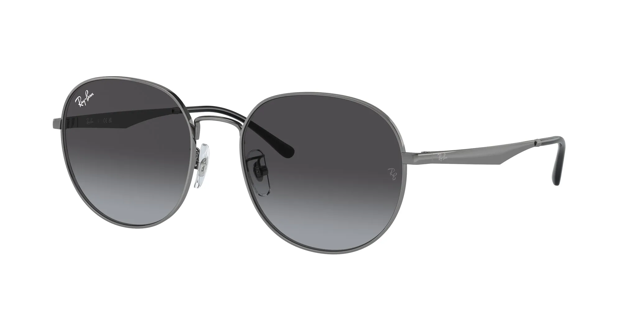 Ray - Ban RB3727D 004/8G Occhiali da sole Metallo Grigio Grigio Pantos Normale Sfumato - immagine 1